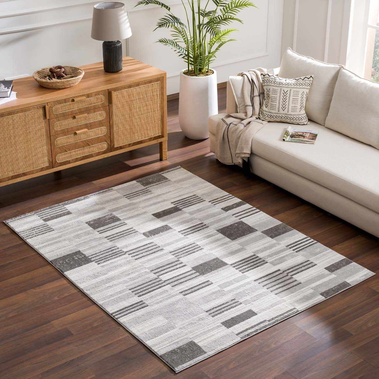Bronka Broken-Striped Area Rug - Clearance - Image 2