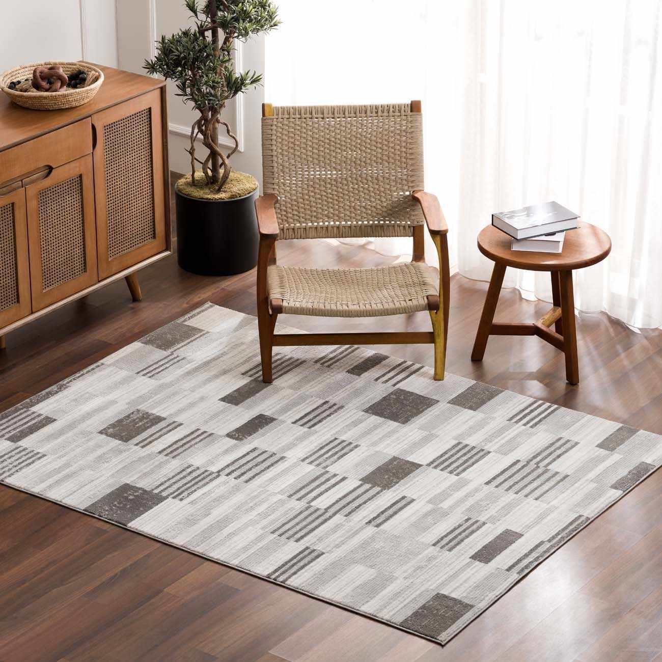 Bronka Broken-Striped Area Rug - Clearance - Image 3