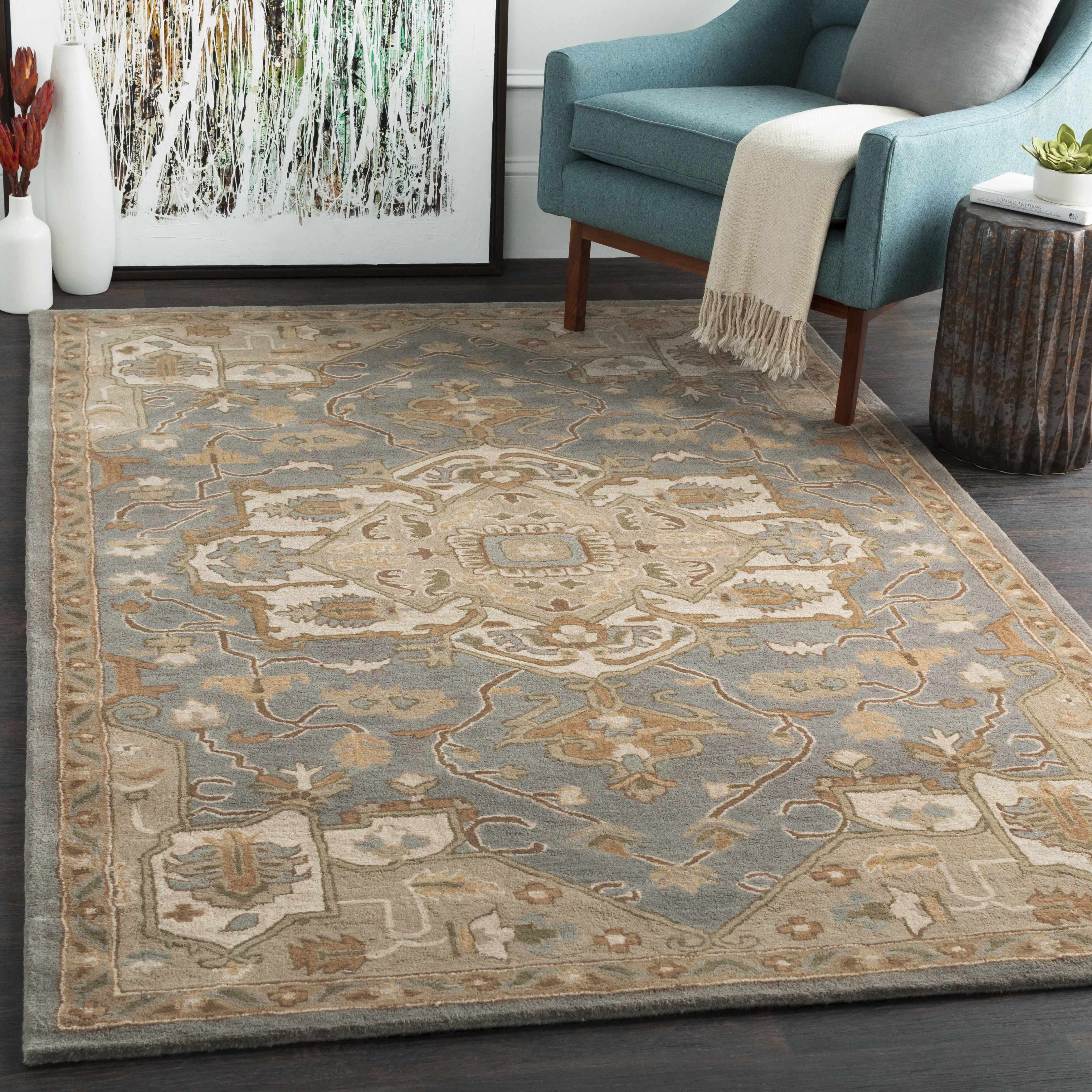 Broomfield Gray 1144 Wool Area Rug - Image 2