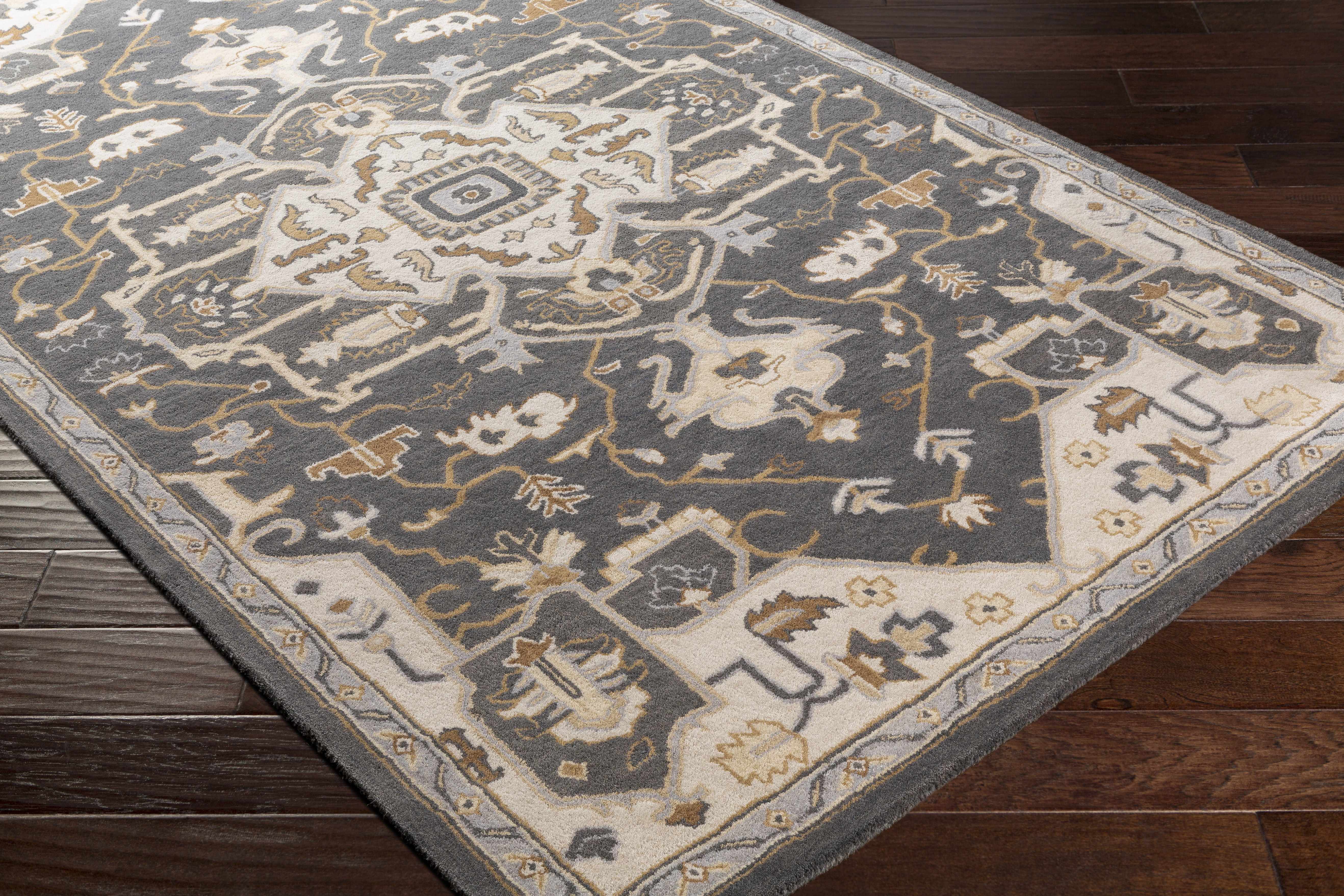 Broomfield Hand Tufted Charcoal 12823 Area Rug - Clearance - Image 7