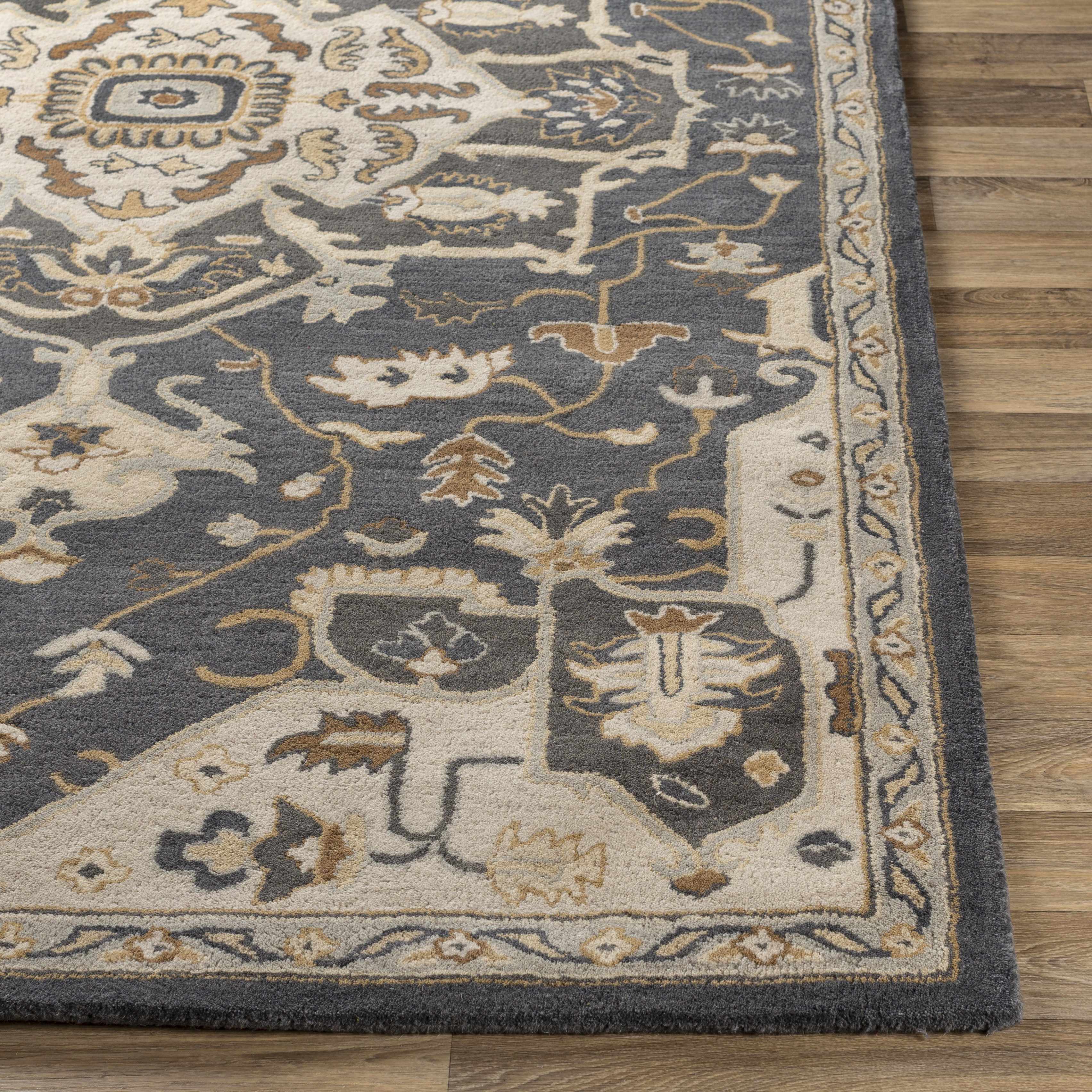 Broomfield Hand Tufted Charcoal 12823 Area Rug - Clearance - Image 8