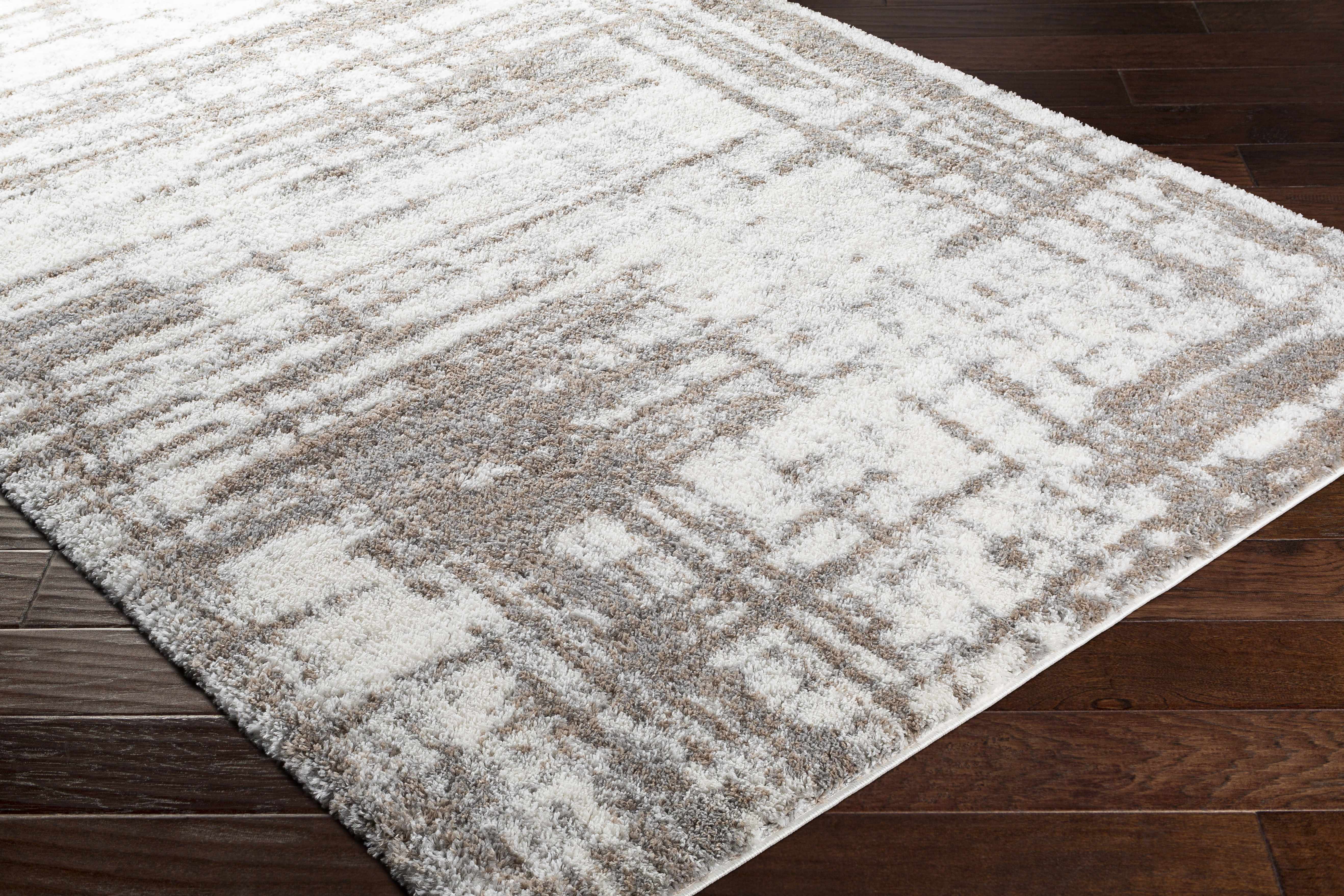 Broulee Abstract Striped Plush Rug - Image 4