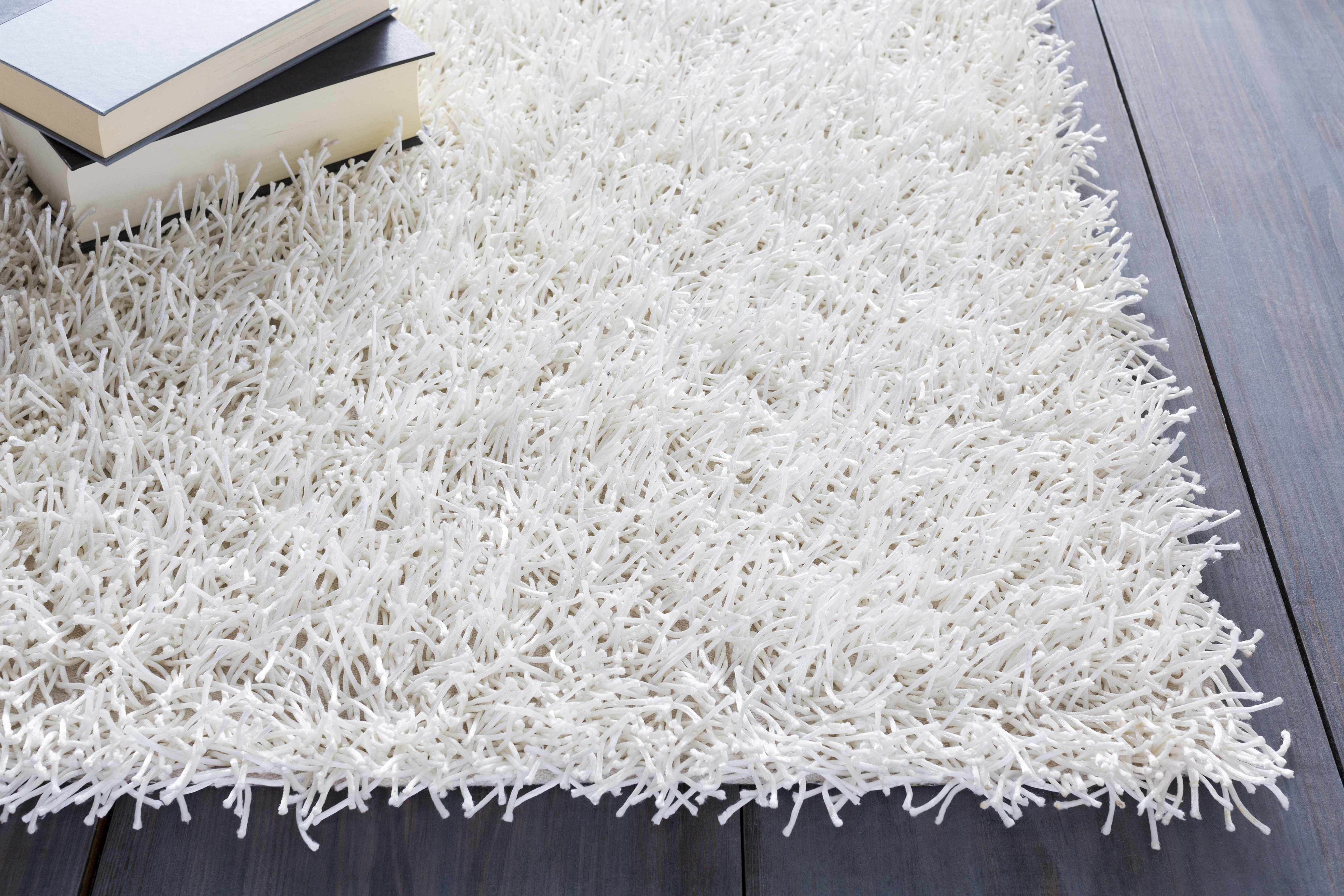 Browder 3x4 Solid Cream Shag Rug - Clearance - Image 3