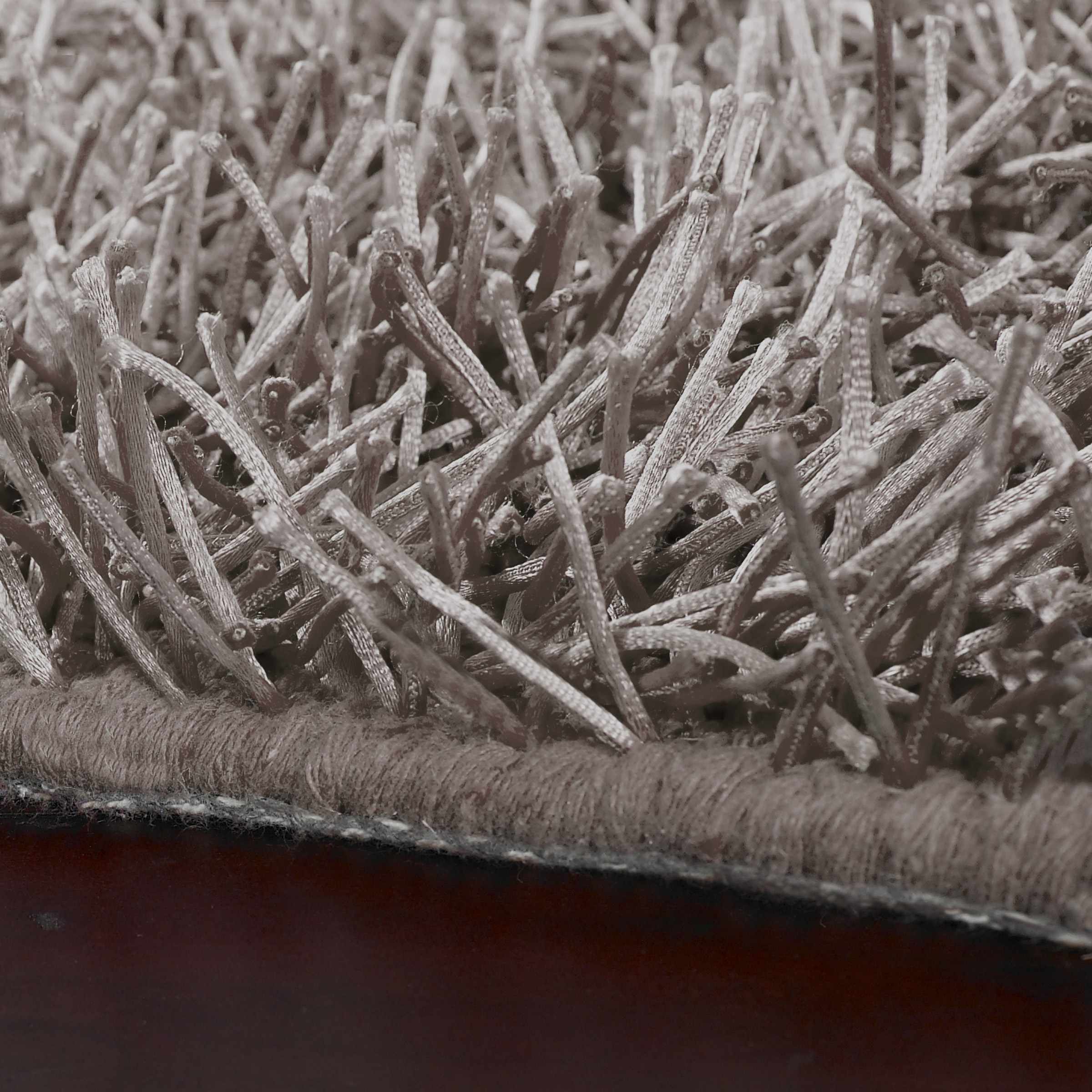 Browder Solid Brown Shag Rug - Clearance - Image 4