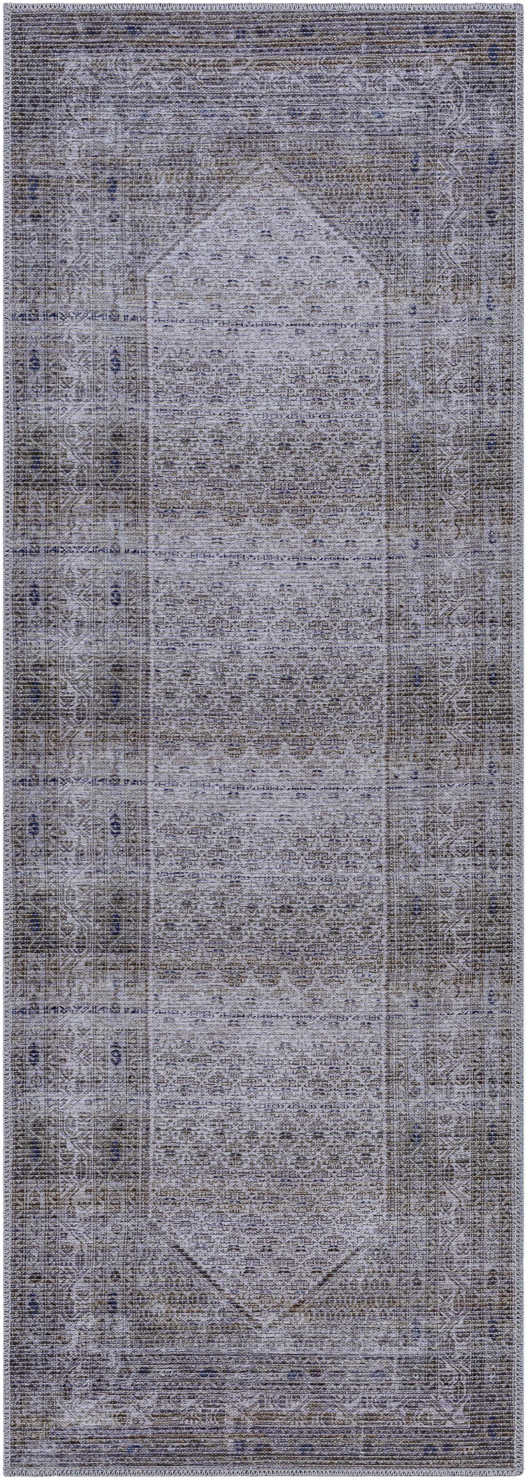 Brown Ballinasloe Vintage Washable Area Rug - Clearance - Image 6