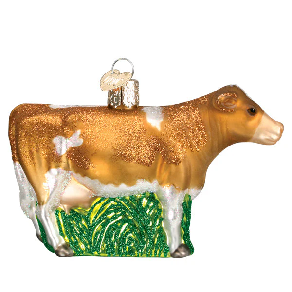 Brown Dairy Cow Ornament - Image 3