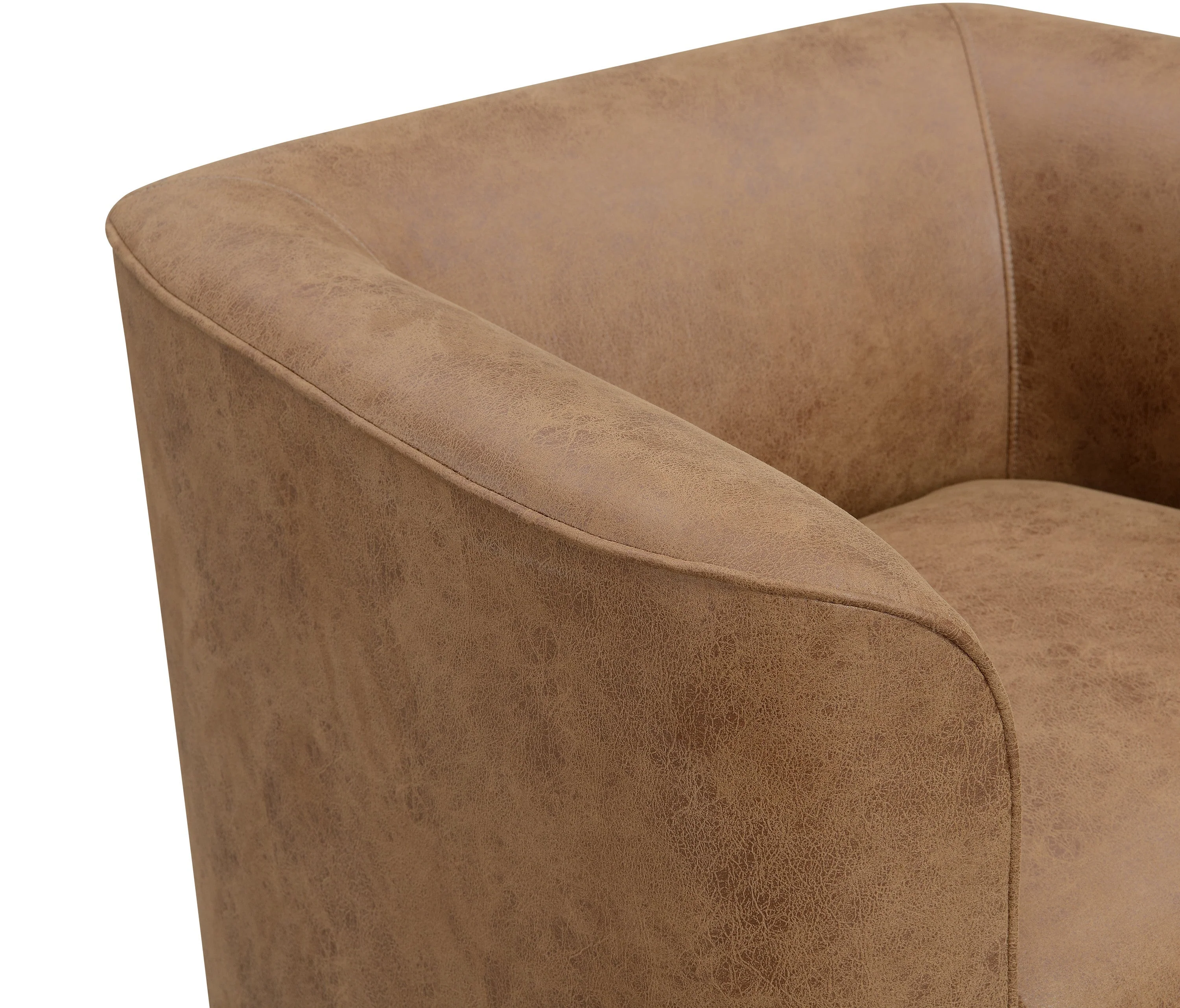 Brown Swivel Accent Chair - Image 4