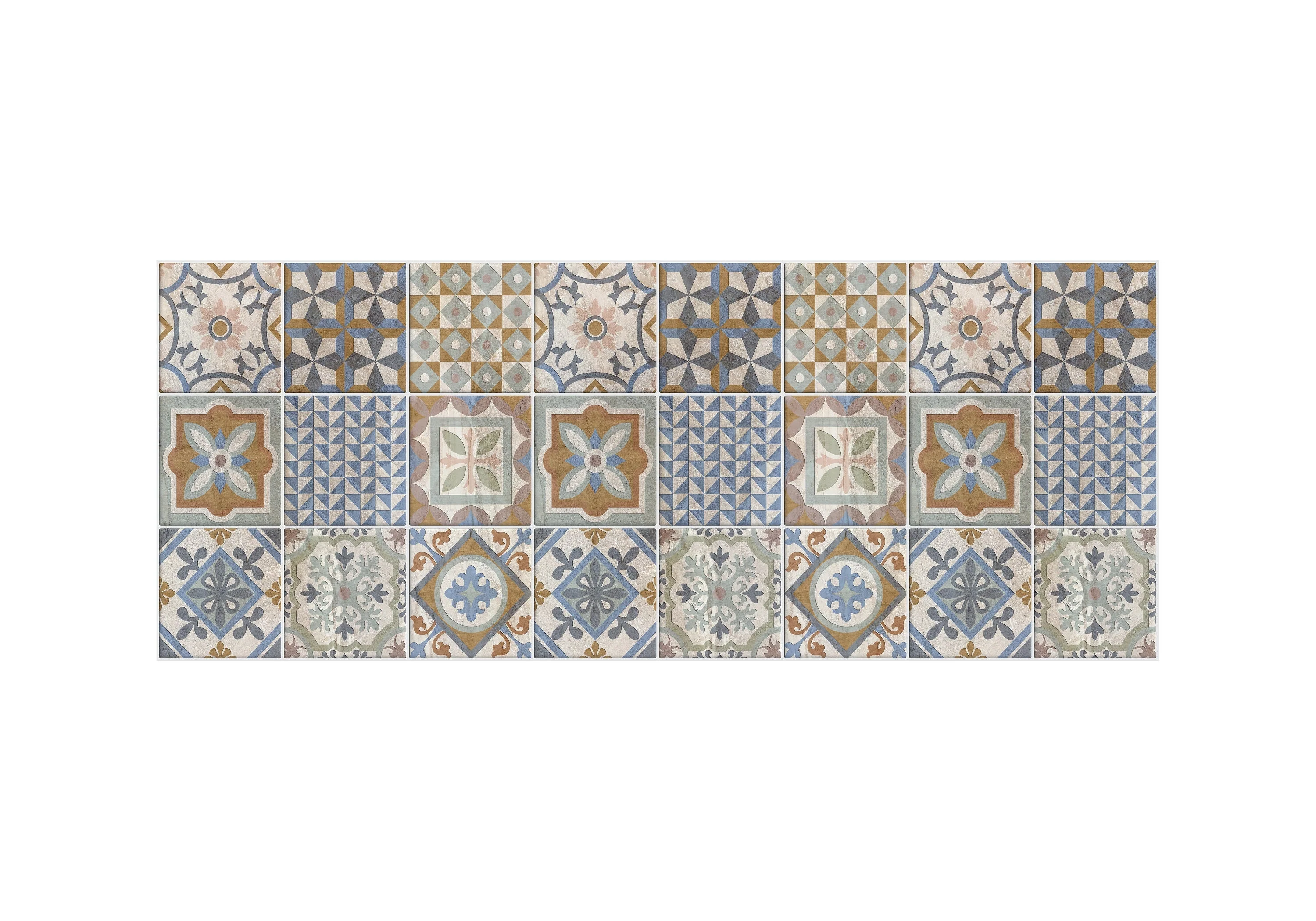 Brown Tile 19.6 in. x 55 in. Anti-Fatigue Kitchen Runner Mat - Image 2