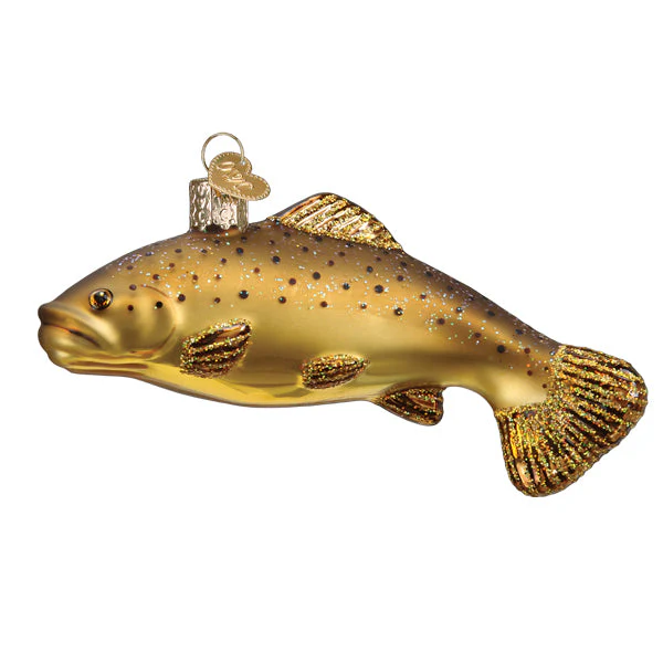 Brown Trout Ornament by Old World Christmas - Image 3