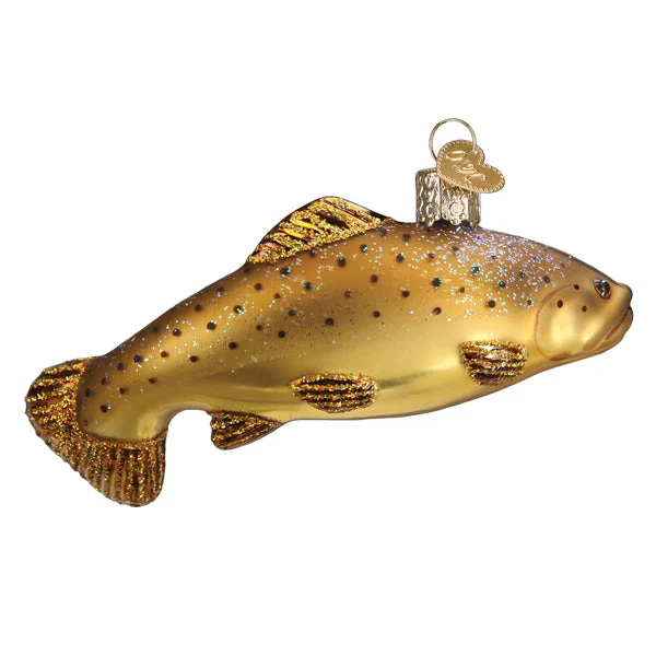Brown Trout Ornament by Old World Christmas - Image 4