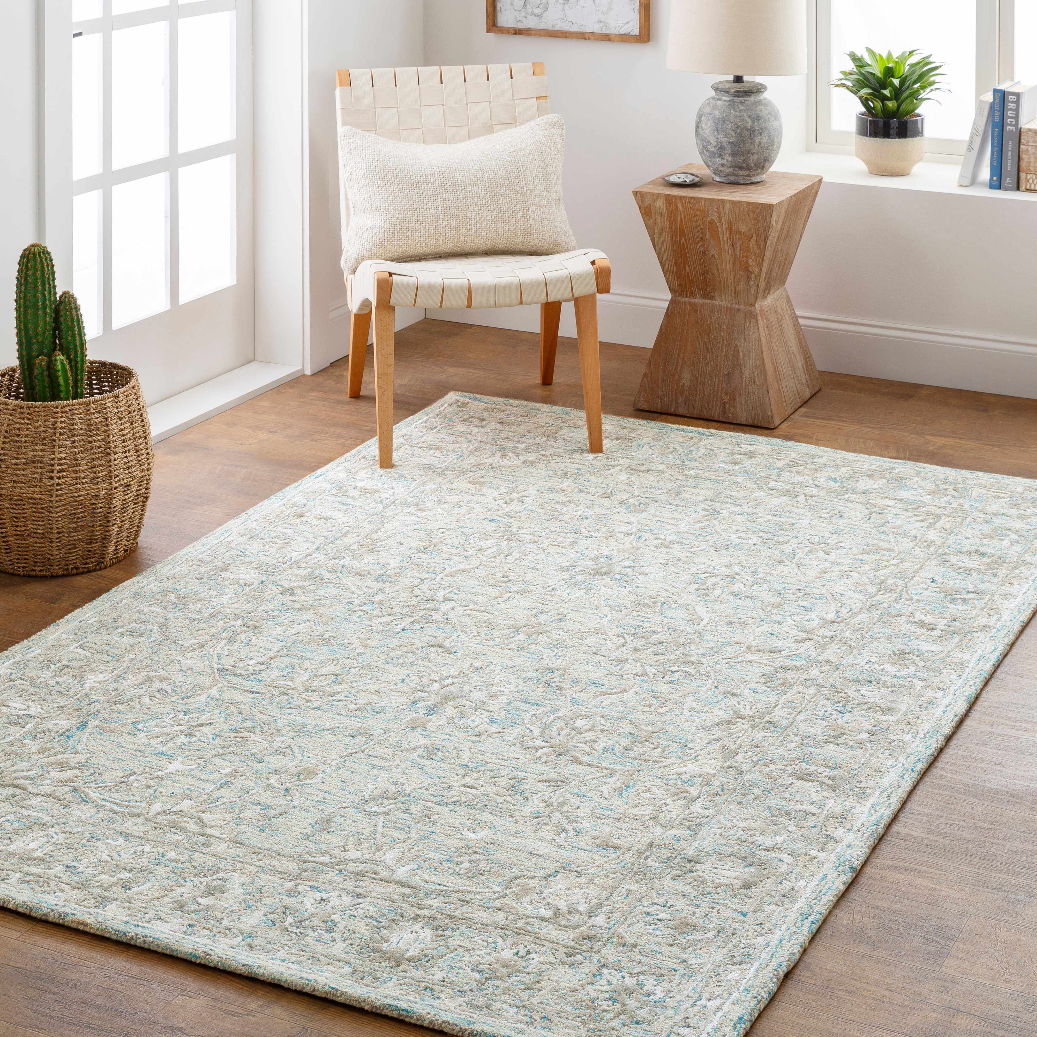 Browning Wool & Faux Silk Rug - Image 2