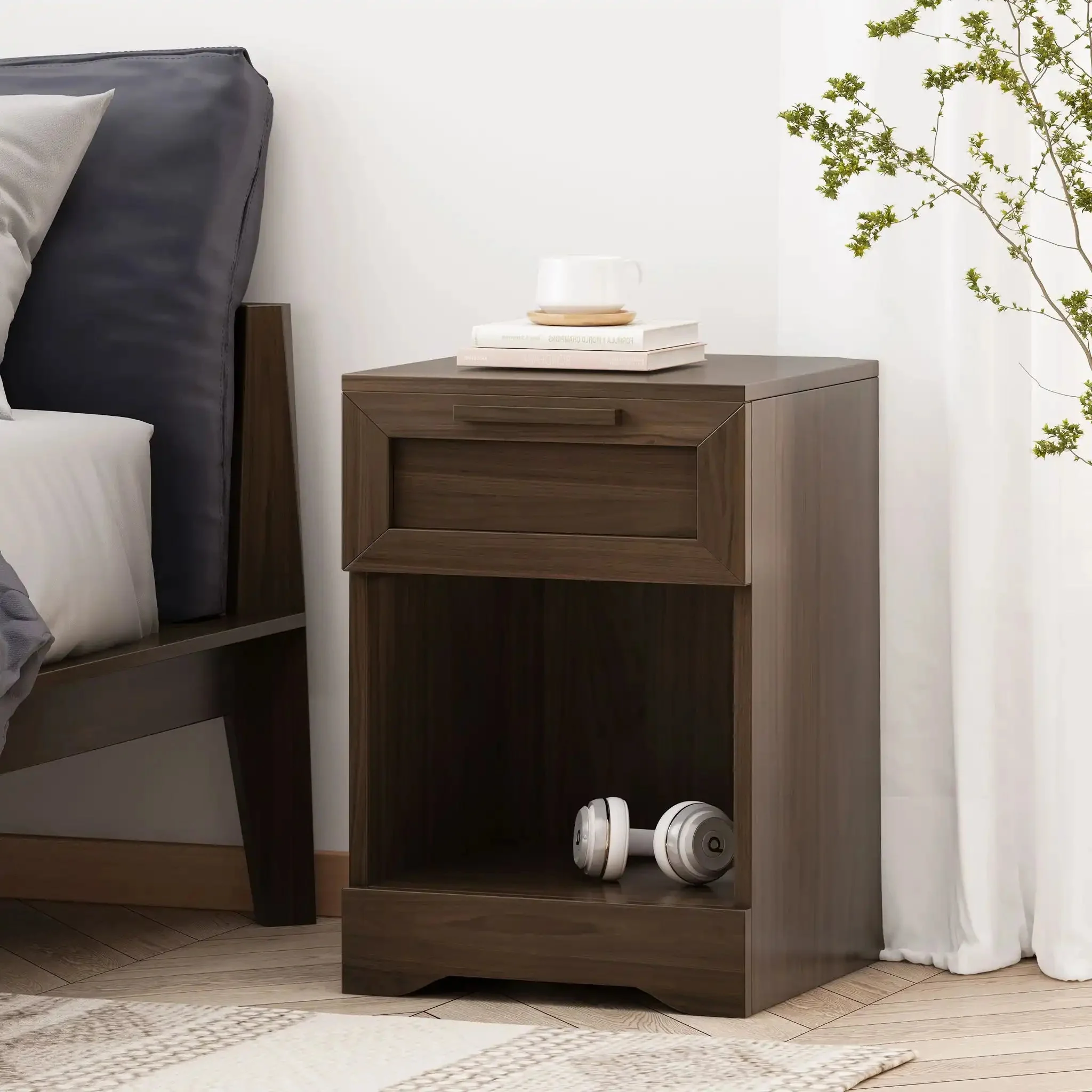 Broxon - Rustic Drawer Nightstand - Image 12