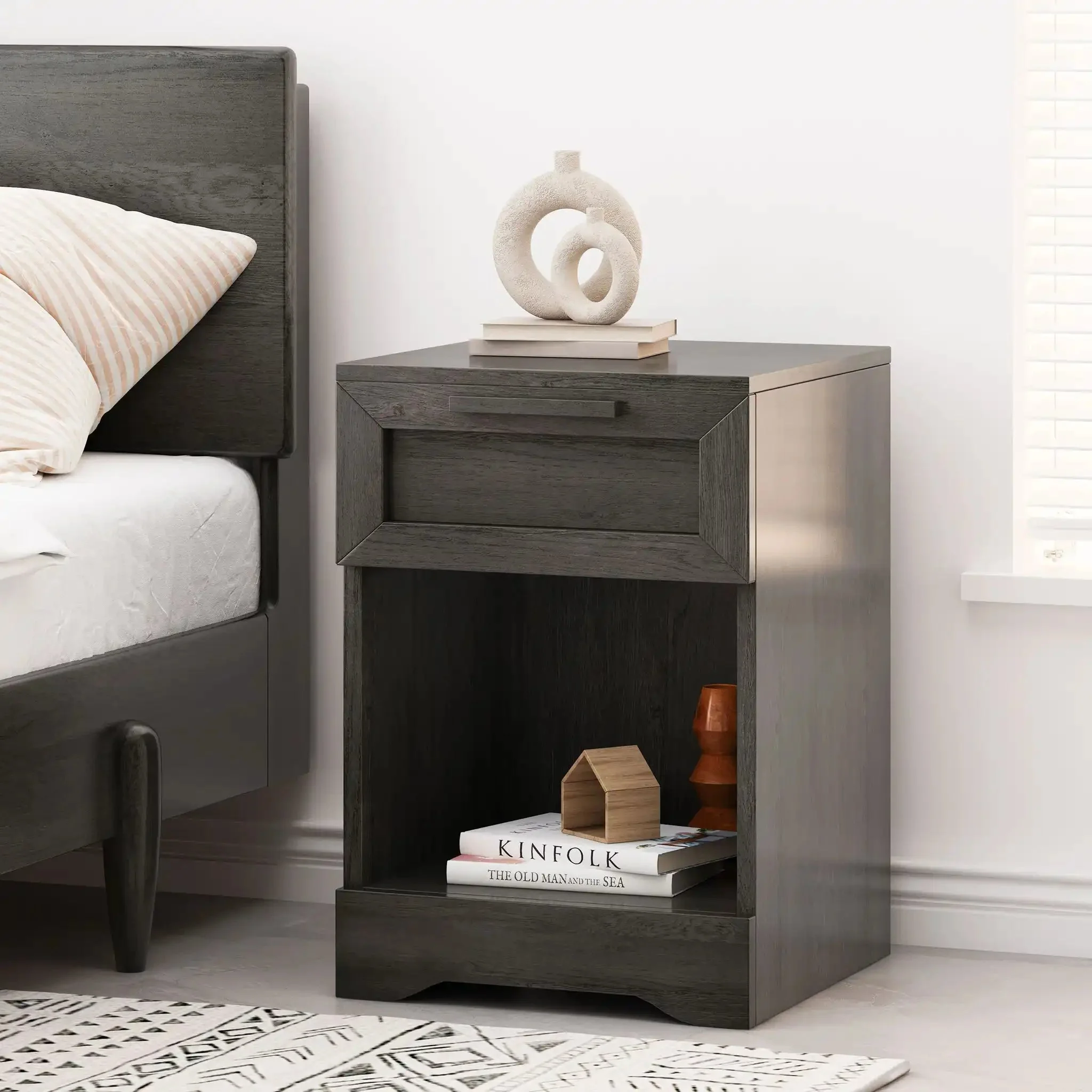 Broxon - Rustic Drawer Nightstand - Image 16
