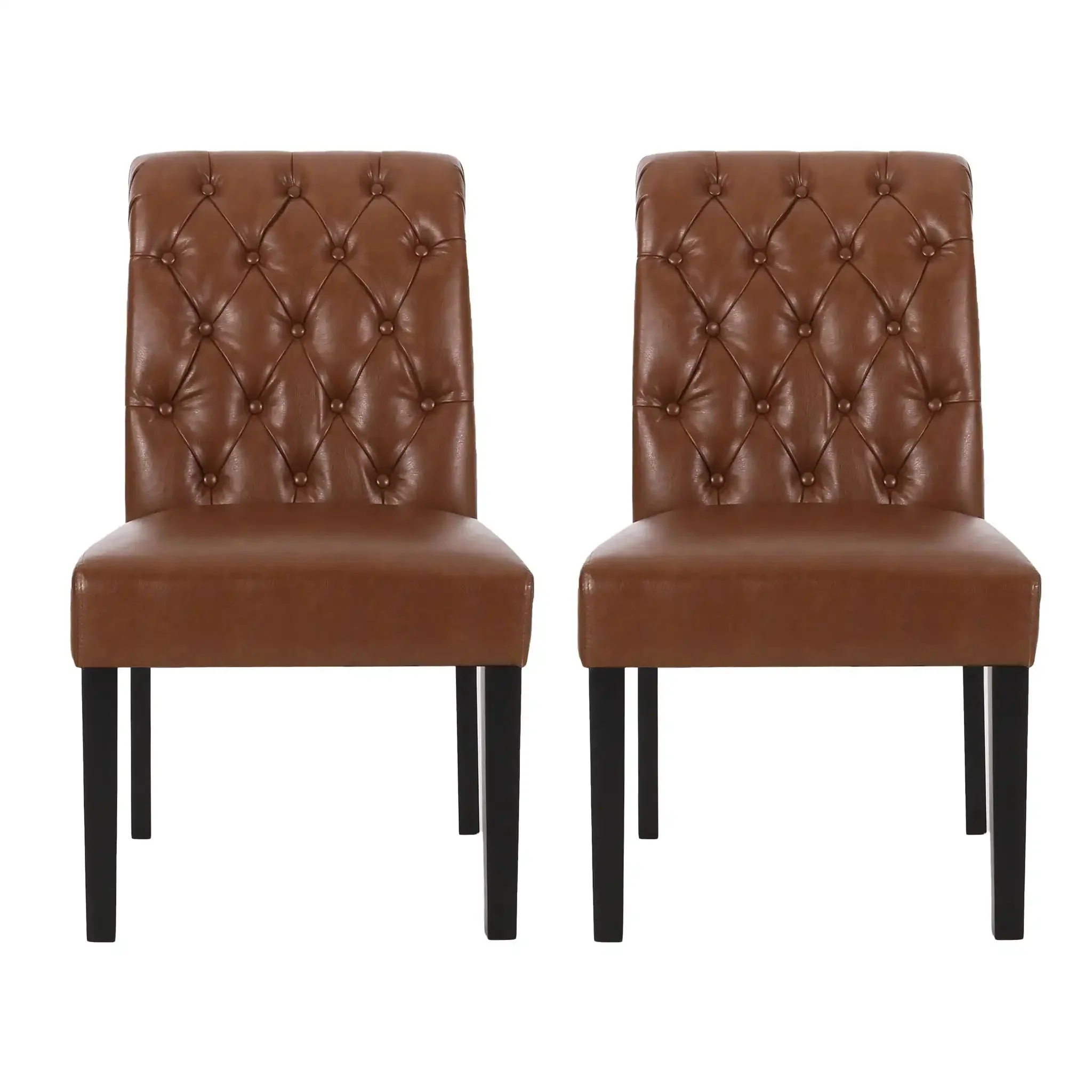 Broxton - Tuft Dining Rolltop Chairs With Button Tufted Backrest (Set of 2) - Image 2