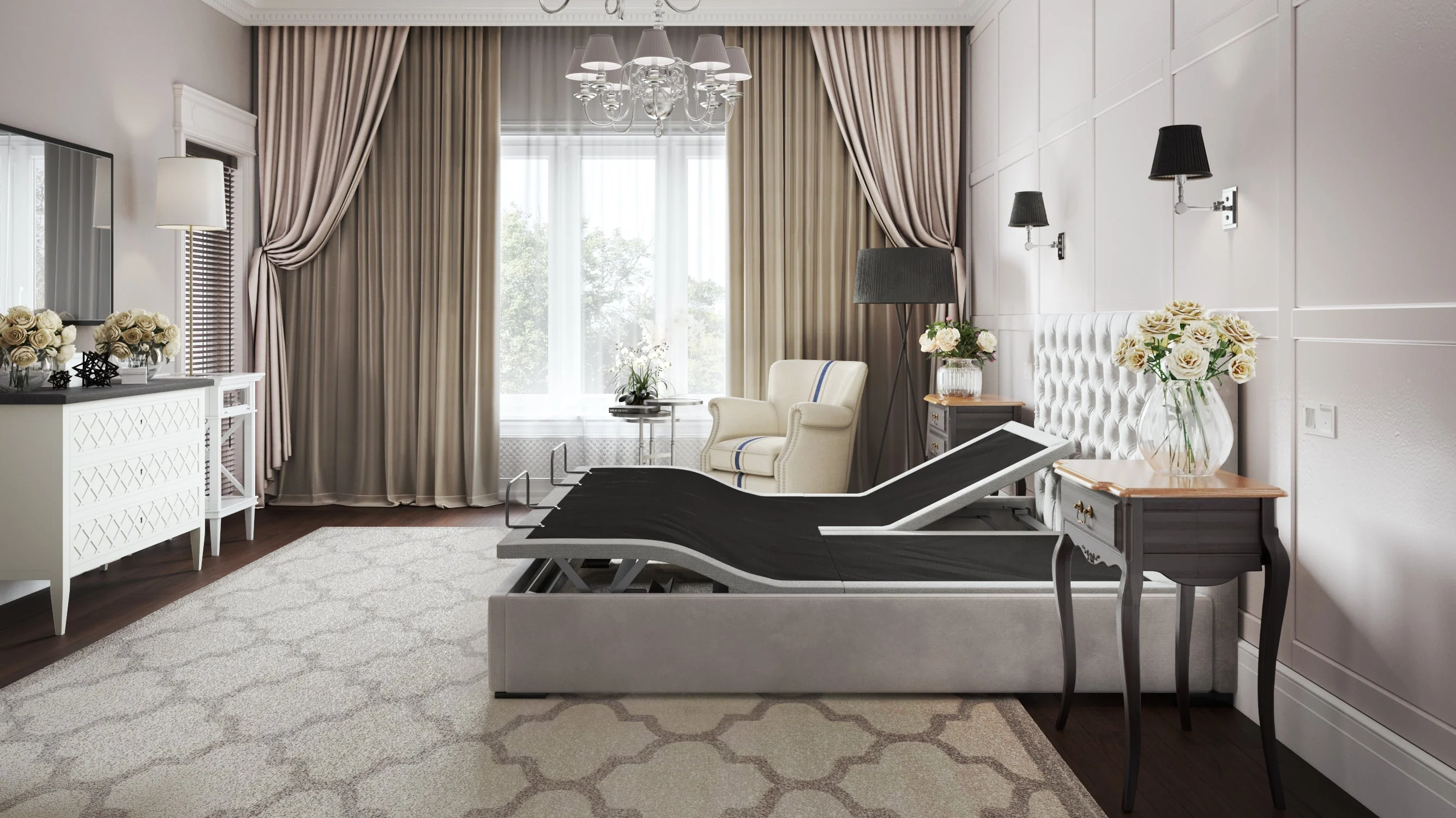 BTX5 Split Top Queen Adjustable Bed Base - Image 4