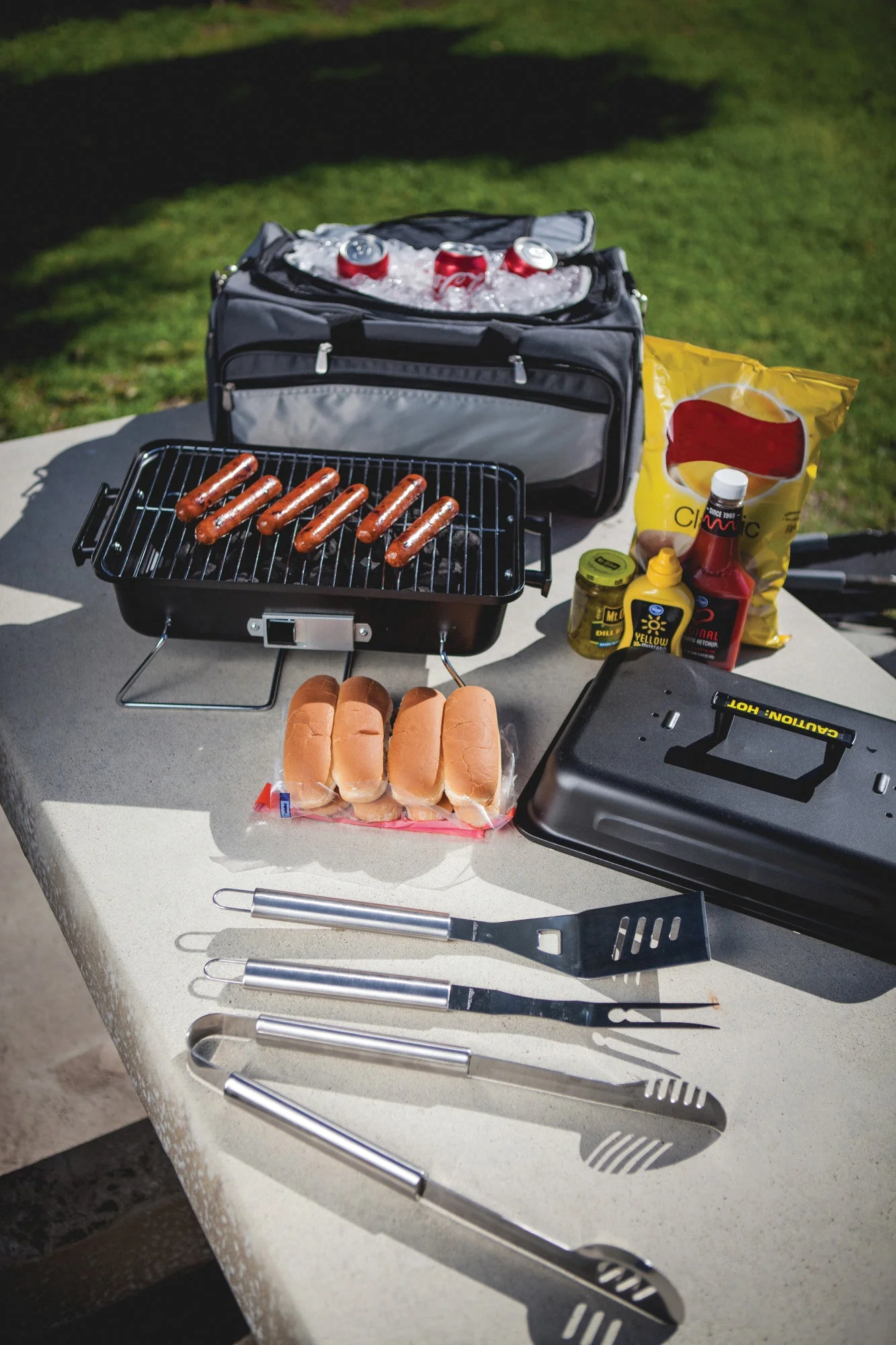 Buccaneer Portable Charcoal Grill & Cooler Tote - Image 4