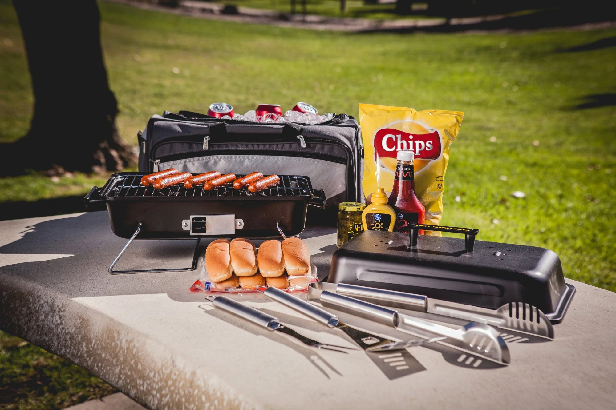 Buccaneer Portable Charcoal Grill & Cooler Tote - Image 7
