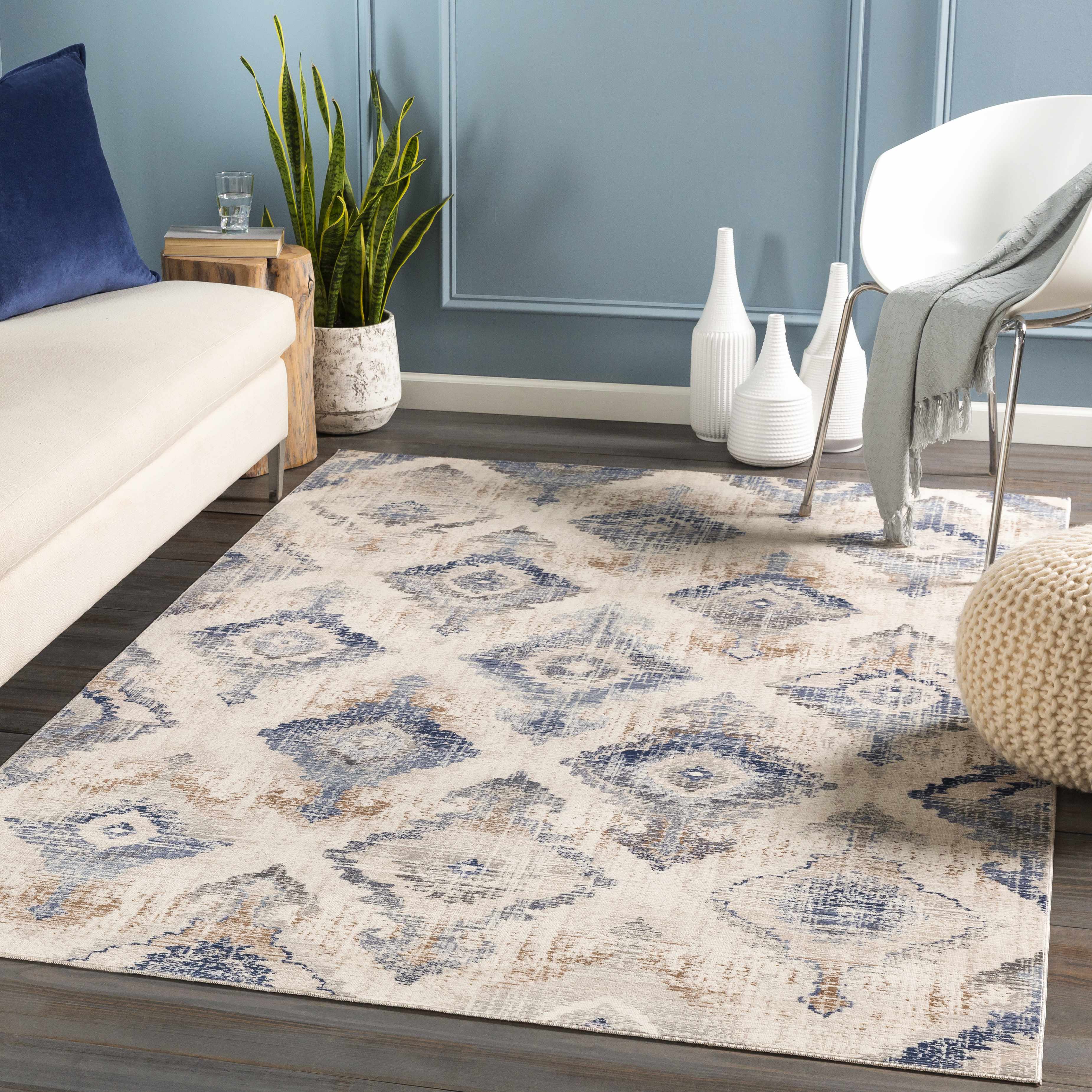 Buckner Blue Ikat Rug - Clearance - Image 2