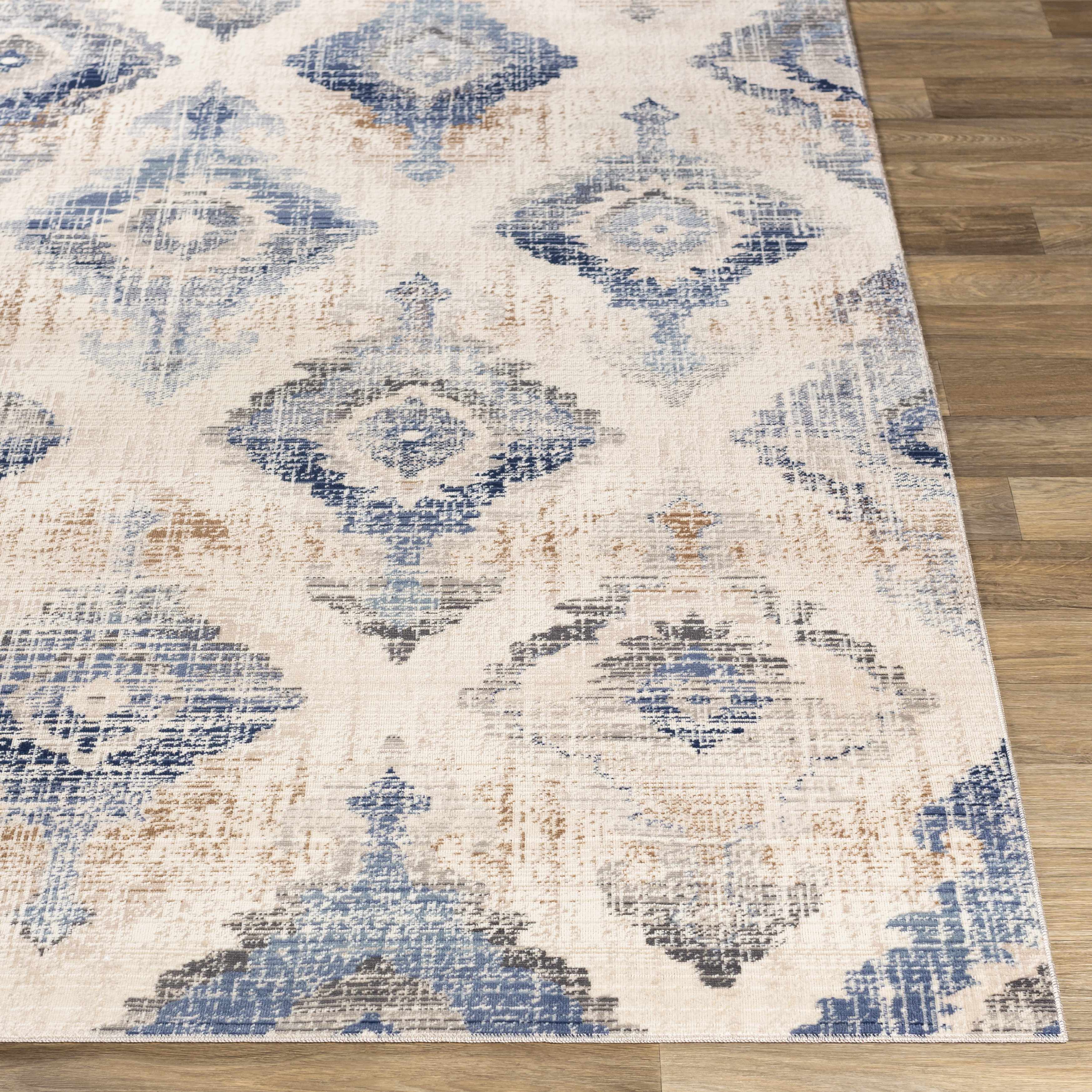 Buckner Blue Ikat Rug - Clearance - Image 3