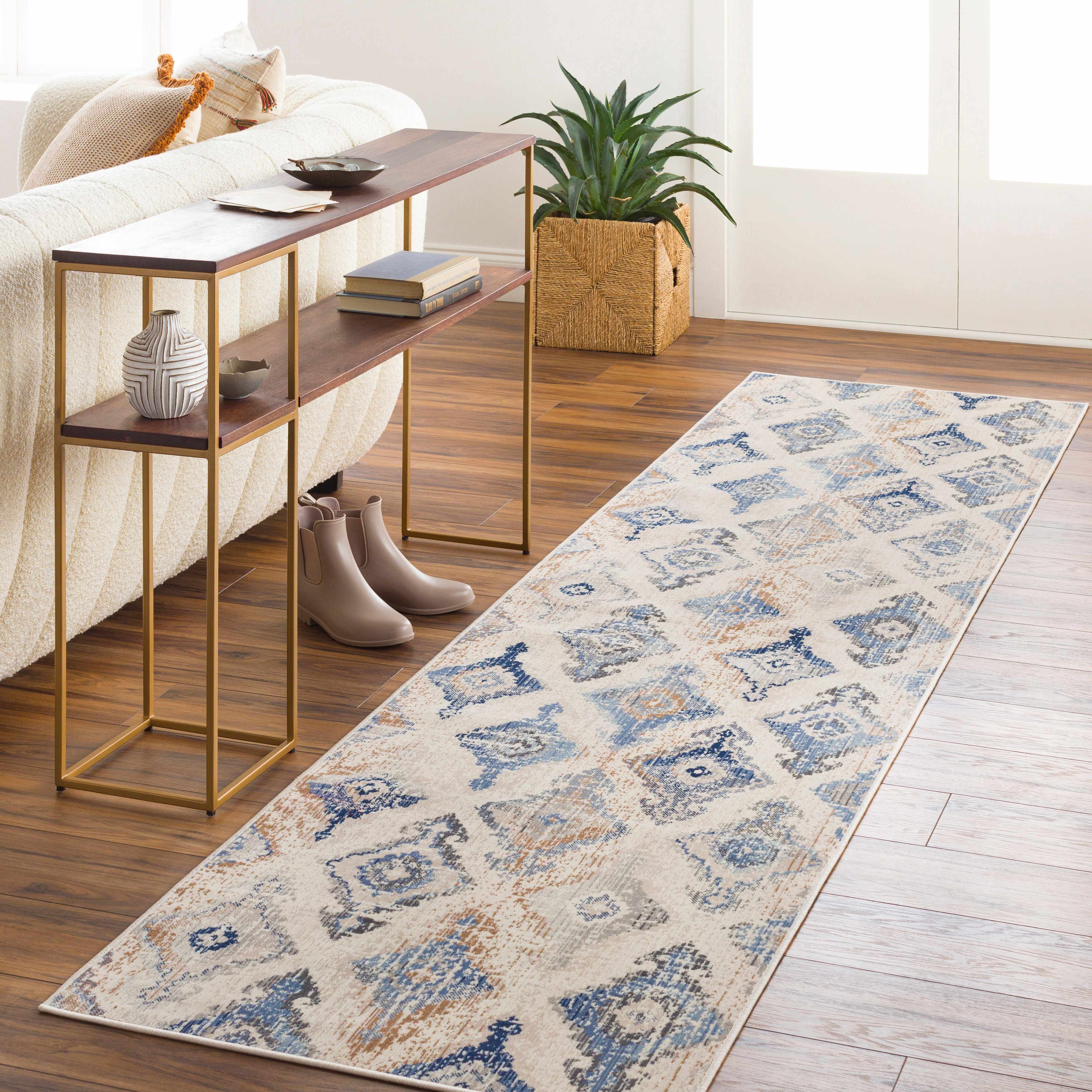 Buckner Blue Ikat Rug - Clearance - Image 4