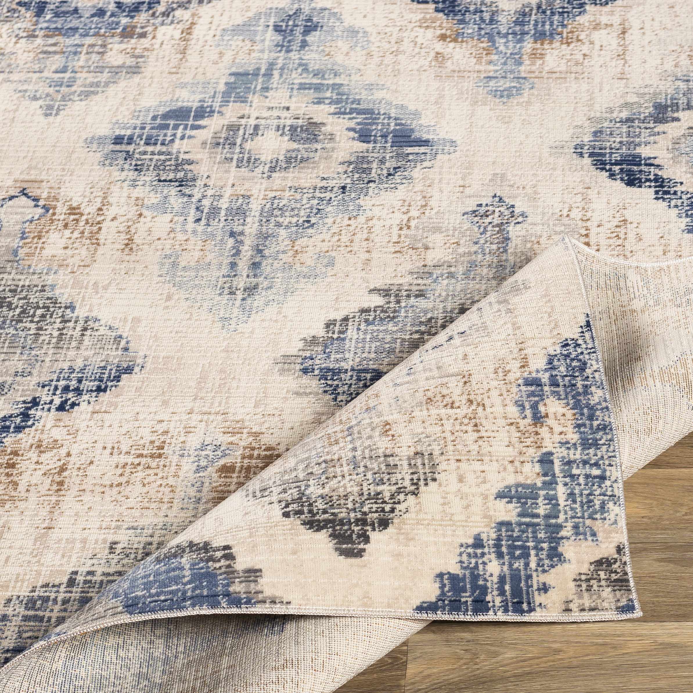 Buckner Blue Ikat Rug - Clearance - Image 7