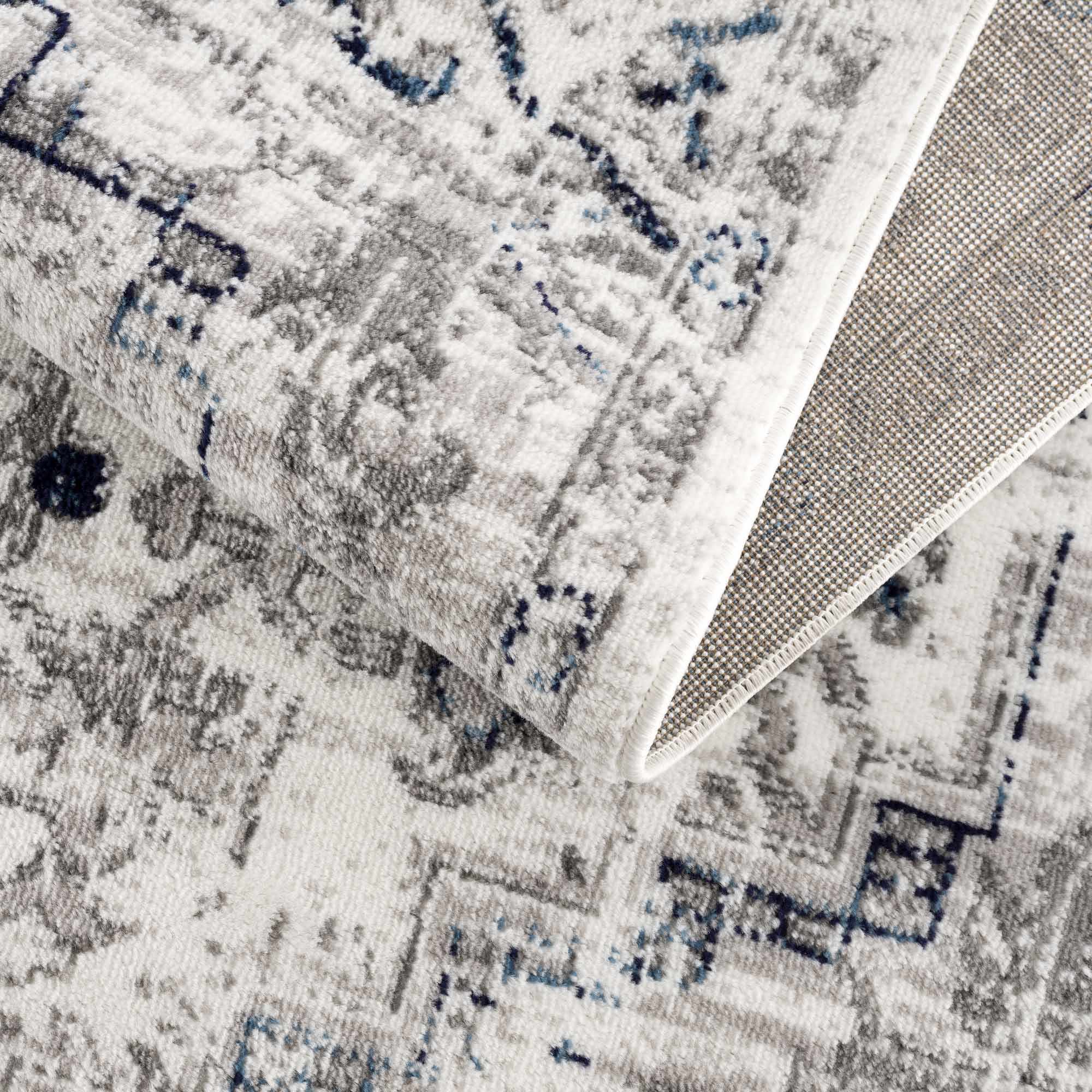 Buenaventura Cream & Navy Area Rug - Clearance - Image 16