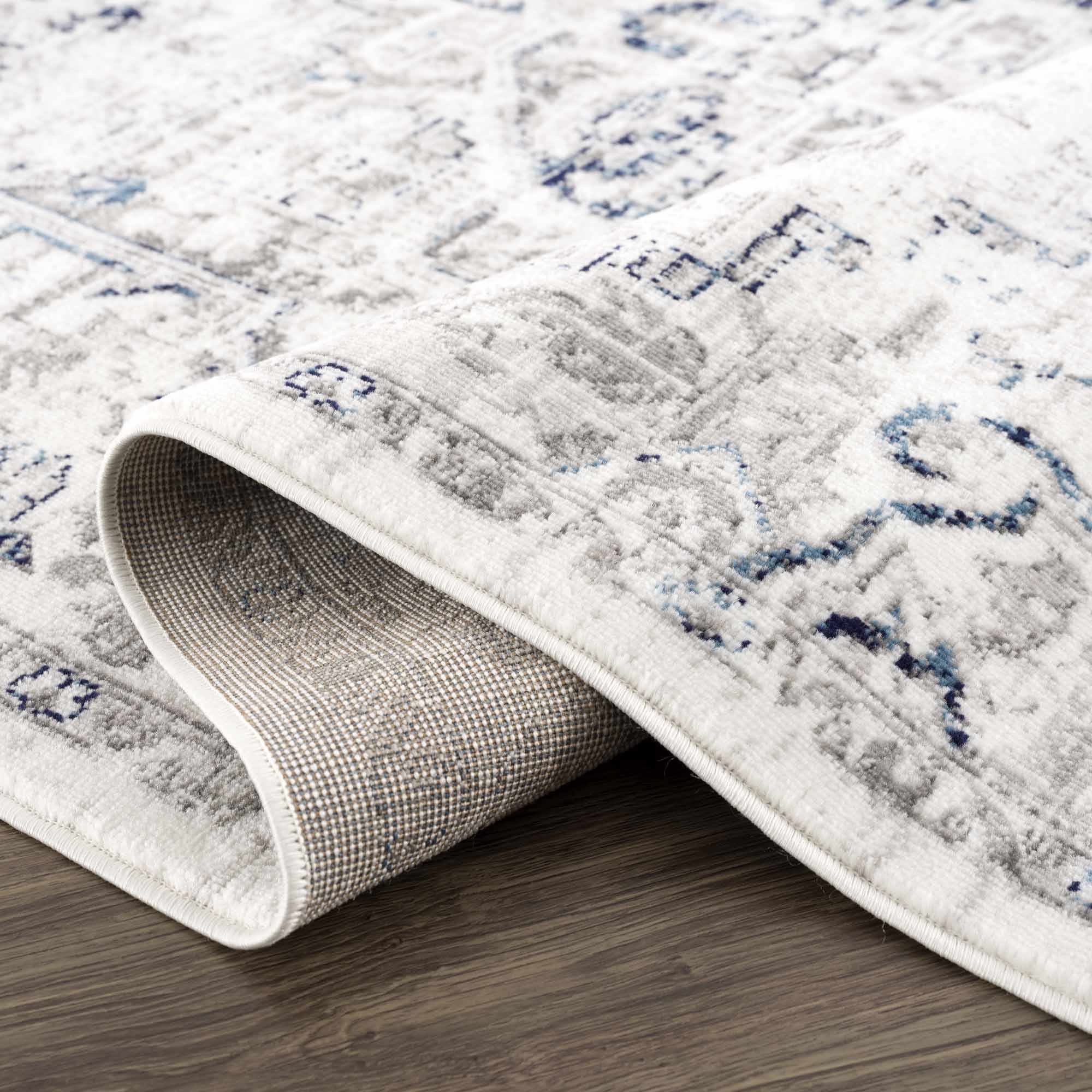 Buenaventura Cream & Navy Area Rug - Clearance - Image 7