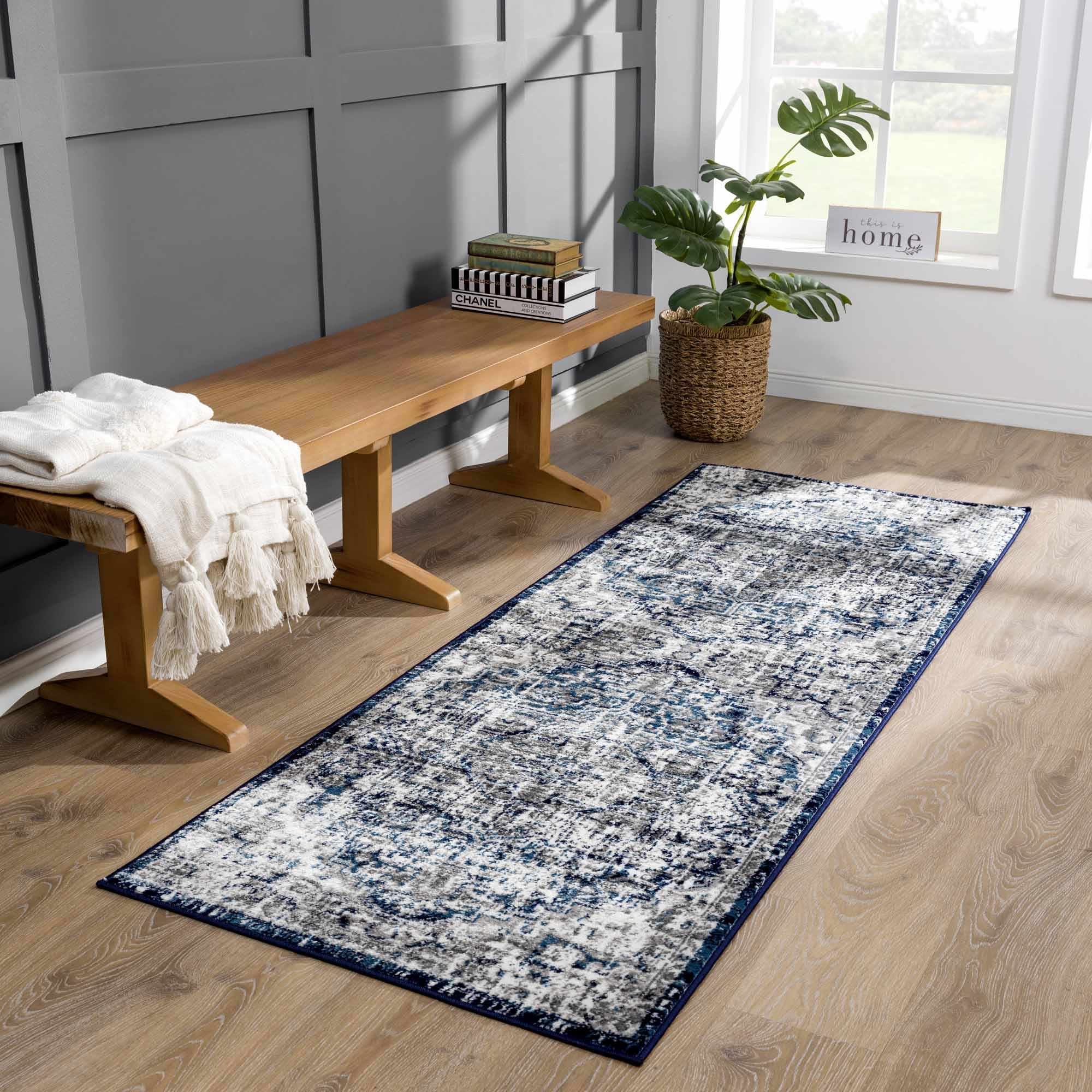 Buenaventura Navy Area Rug - Clearance - Image 10