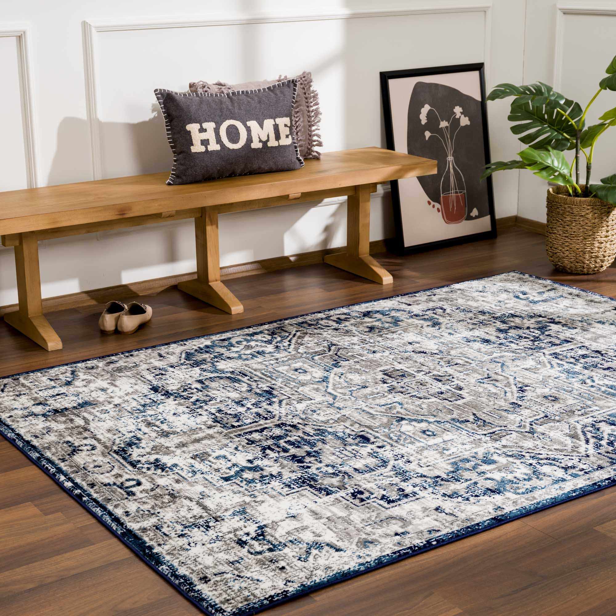 Buenaventura Navy Area Rug - Clearance - Image 14