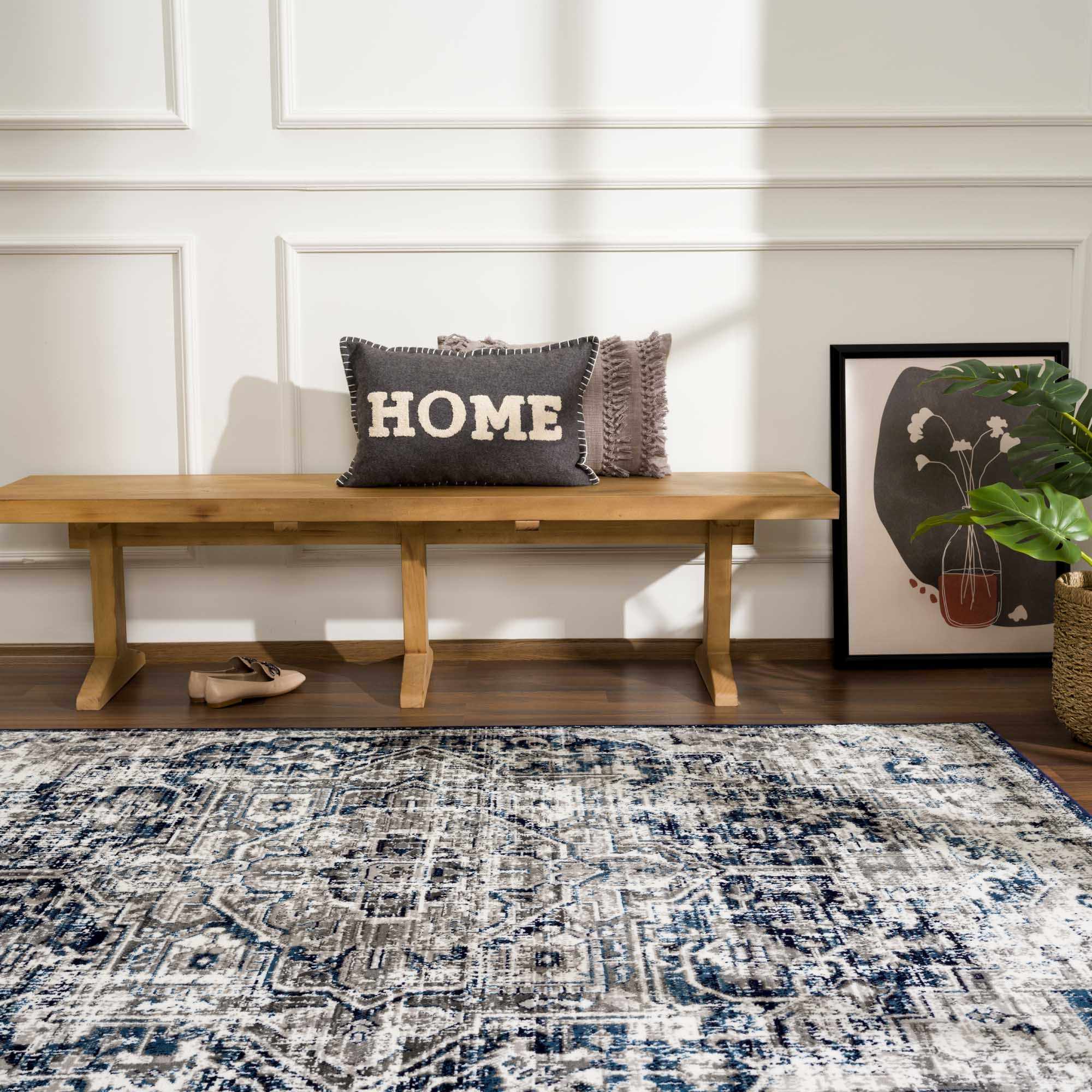 Buenaventura Navy Area Rug - Clearance - Image 3