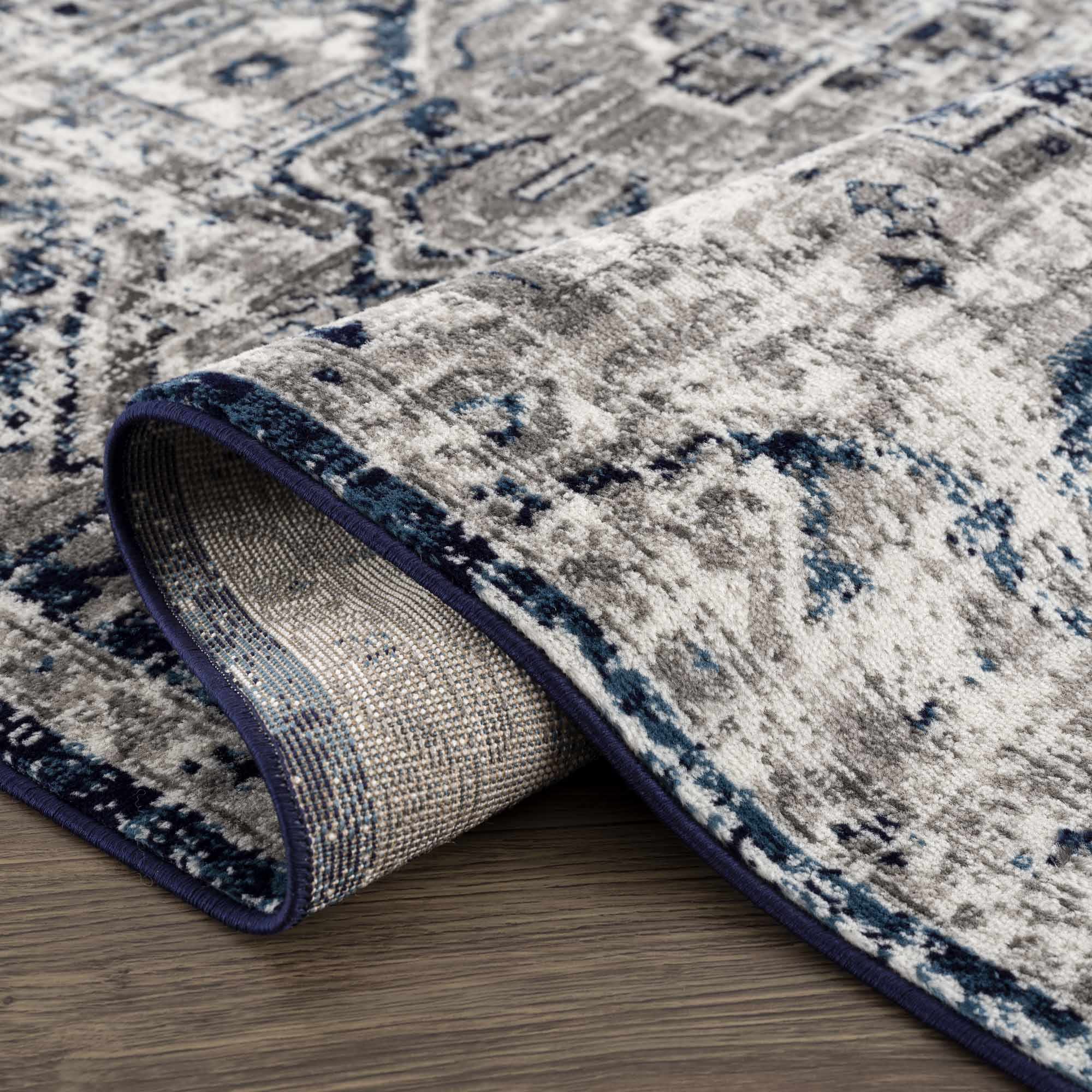 Buenaventura Navy Area Rug - Clearance - Image 7