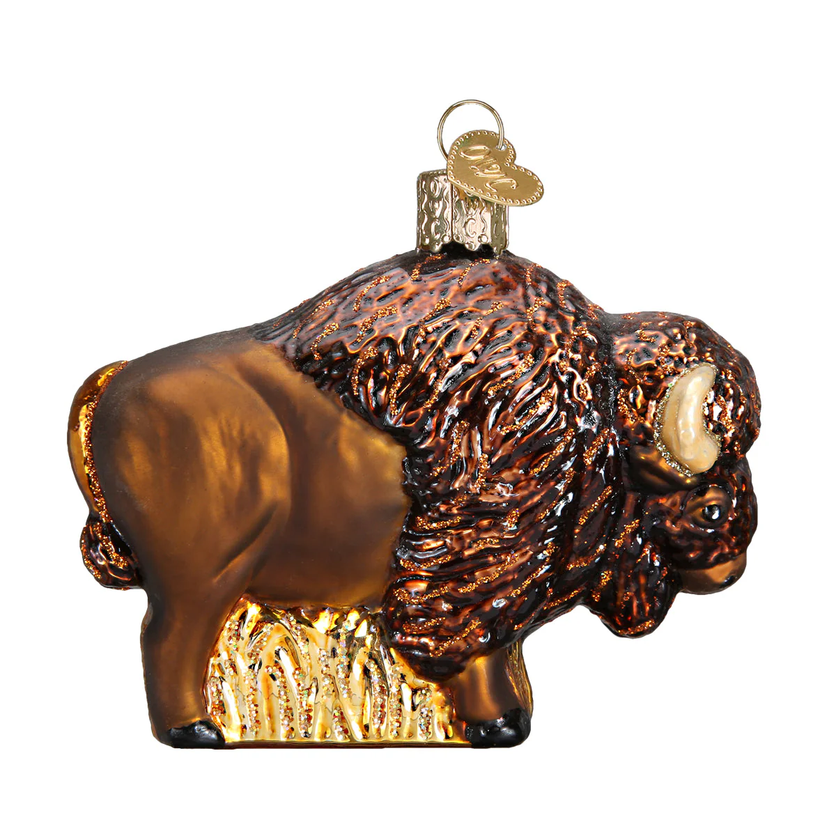Buffalo Ornament 2.75x3.5x1.5 Inches by Old World Christmas - Image 3