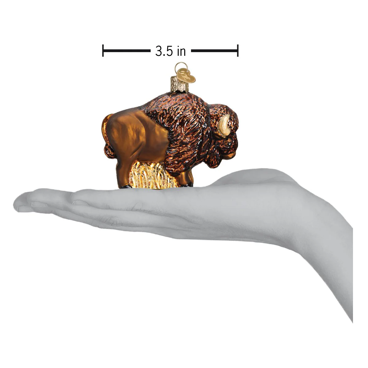 Buffalo Ornament 2.75x3.5x1.5 Inches by Old World Christmas - Image 5