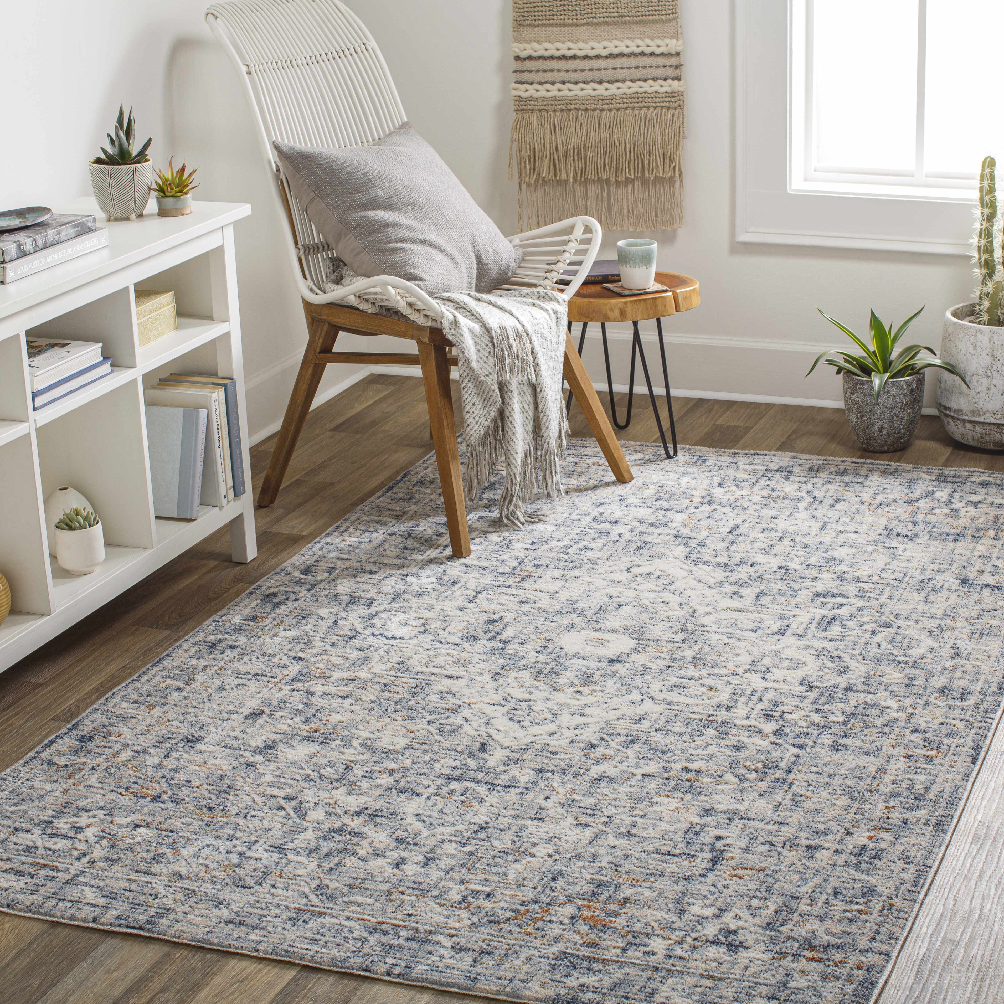 Buguey Blue & Gray Area Rug - Clearance - Image 2