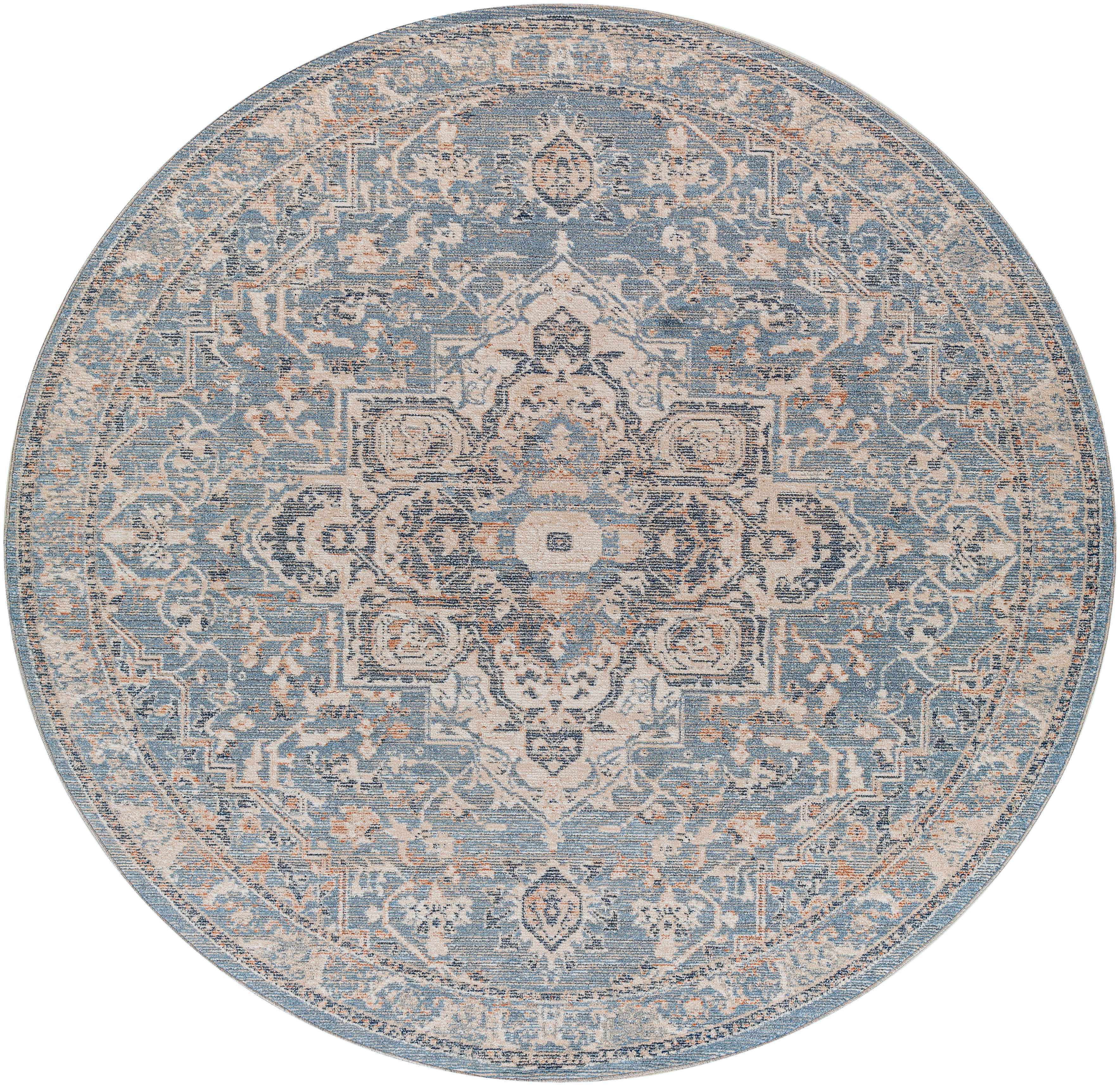Buguey Cream&Blue  Area Rug - Clearance - Image 11