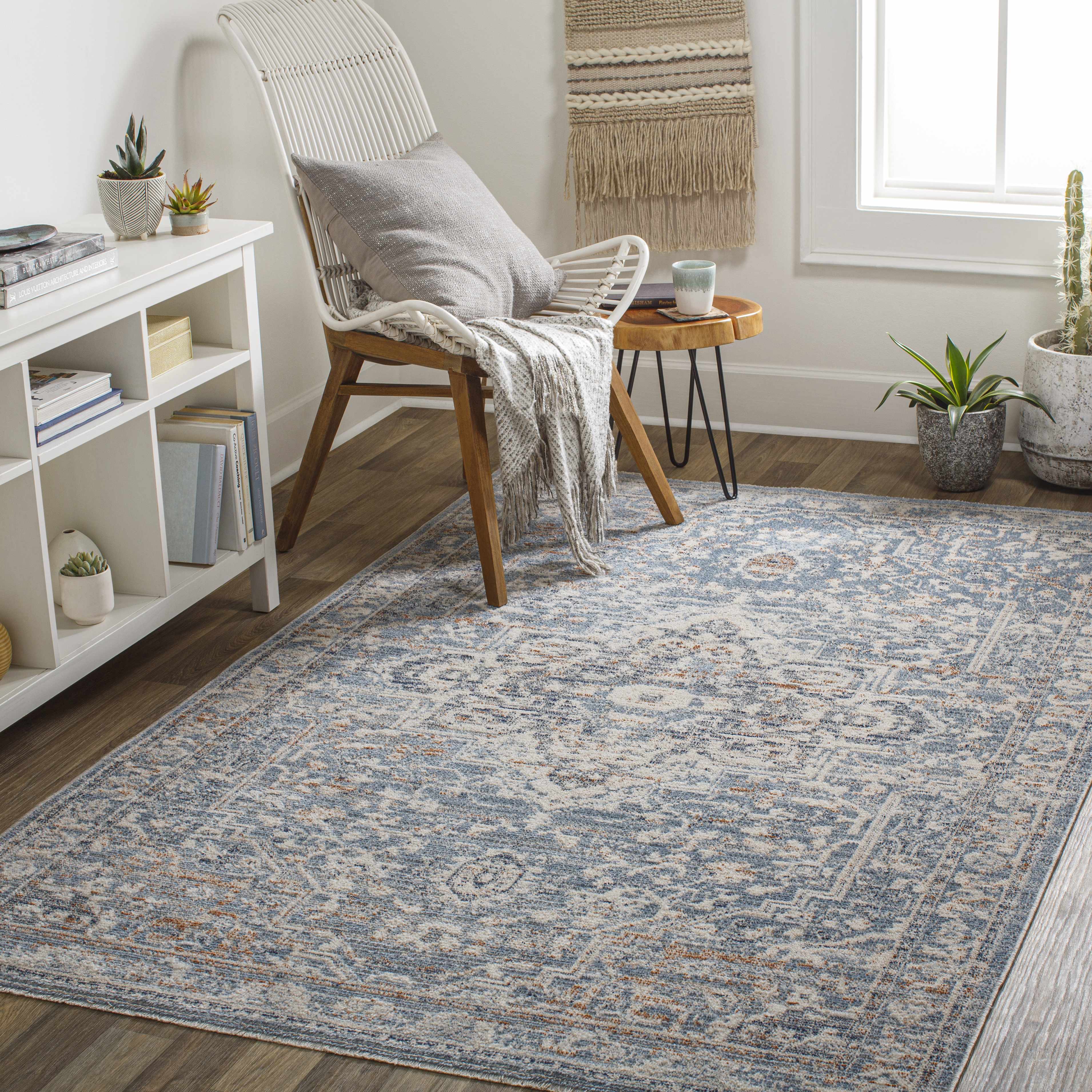 Buguey Cream&Blue  Area Rug - Clearance - Image 2