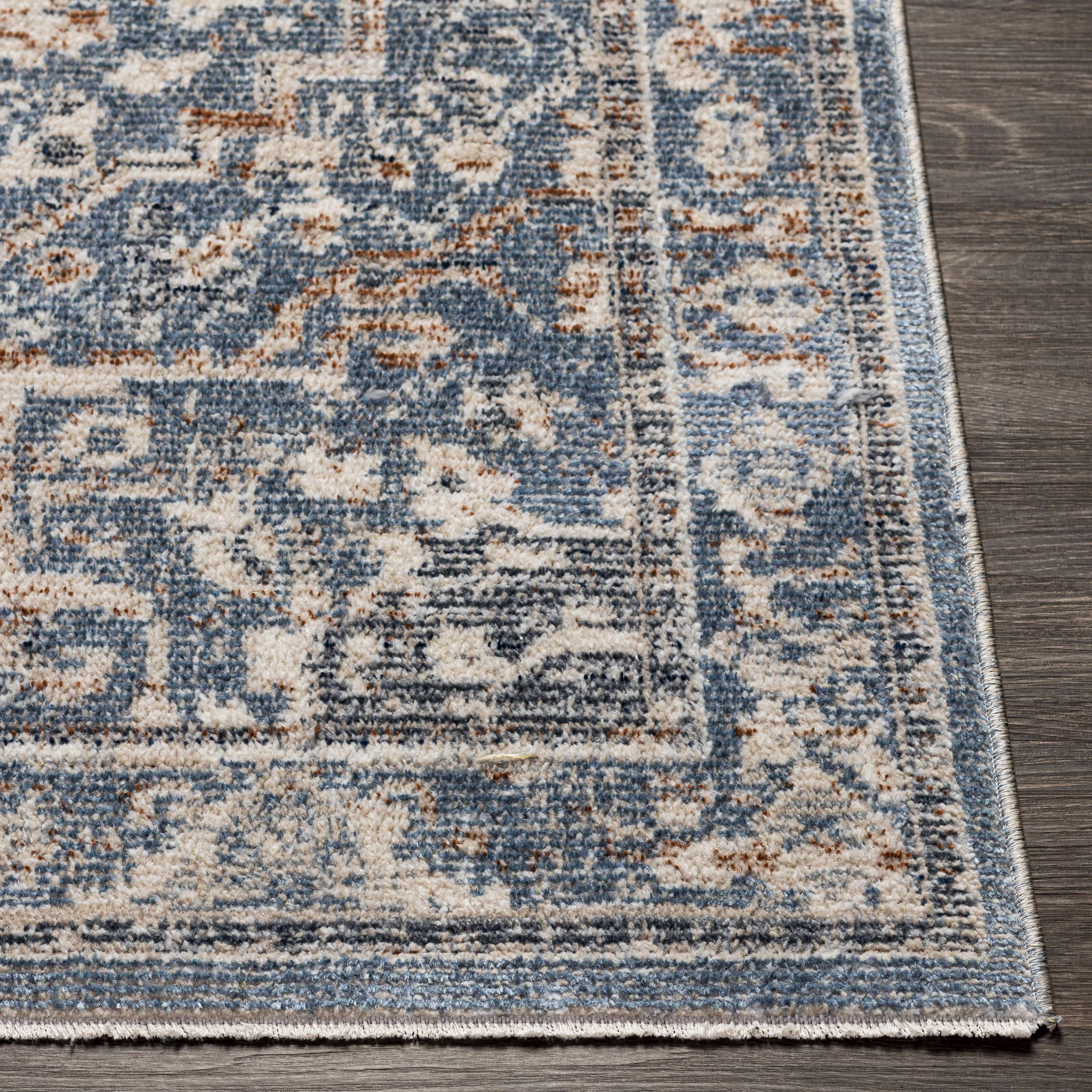 Buguey Cream&Blue  Area Rug - Clearance - Image 4