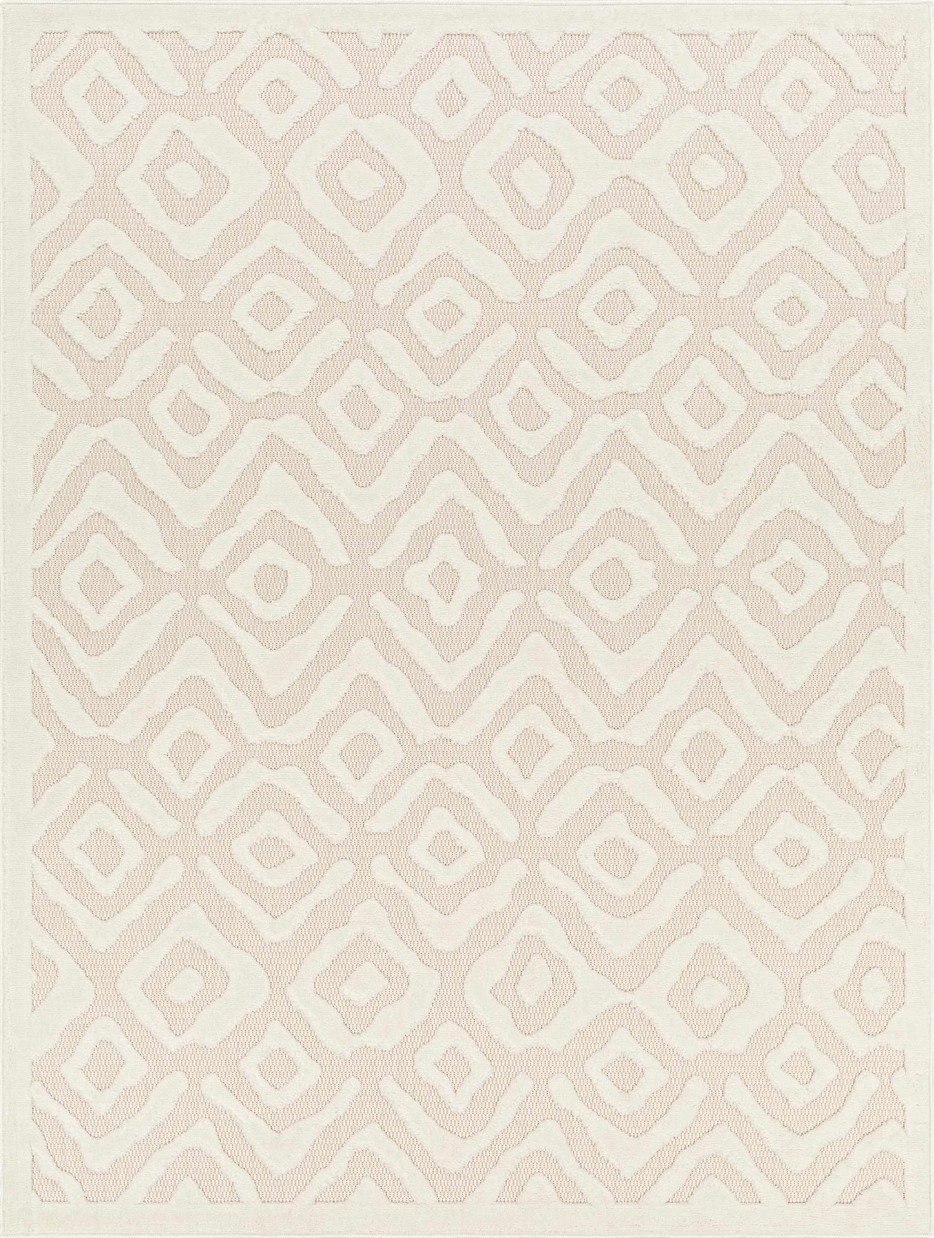 Burl Cream Outdoor Rug - Clearance - Image 2