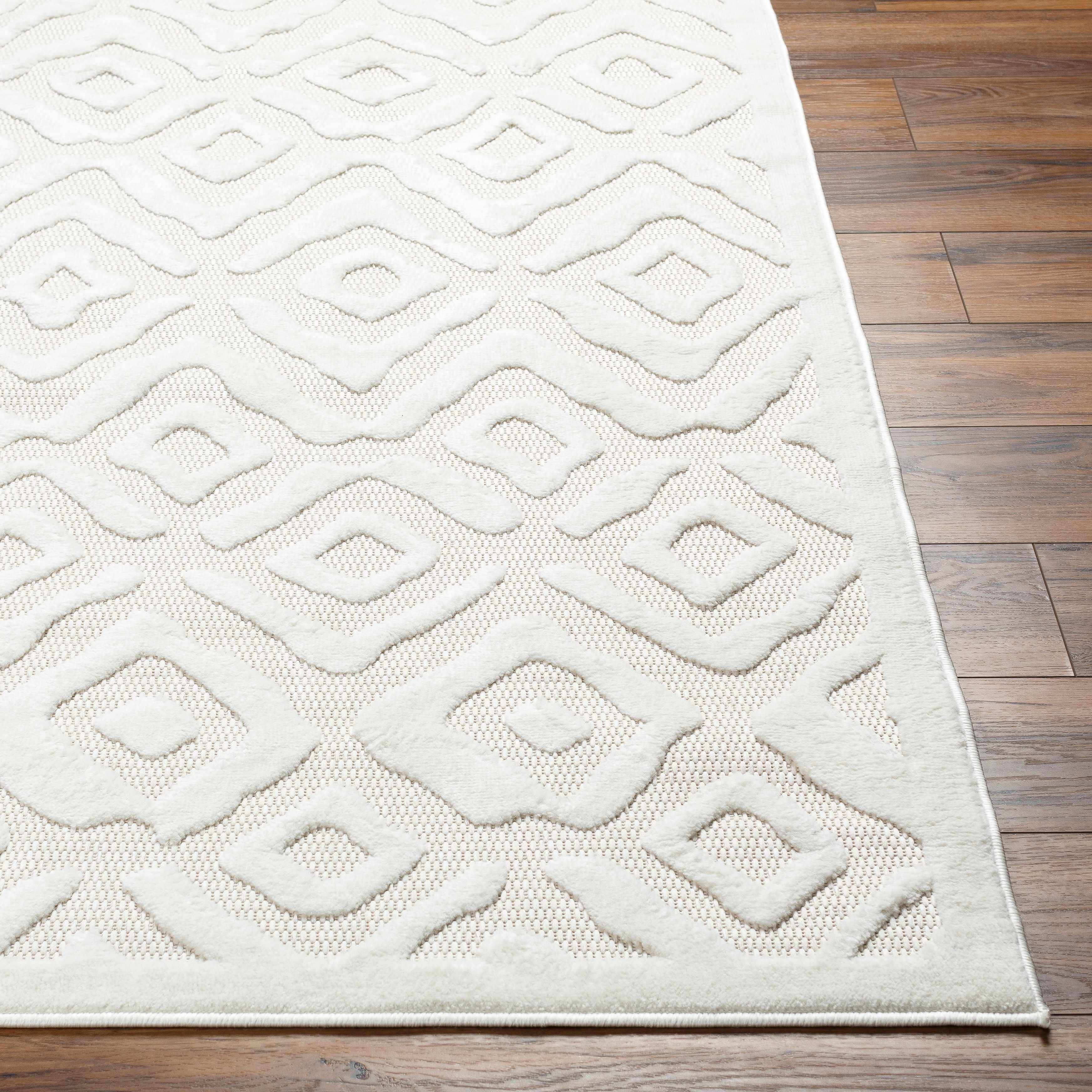 Burl Cream Outdoor Rug - Clearance - Image 7
