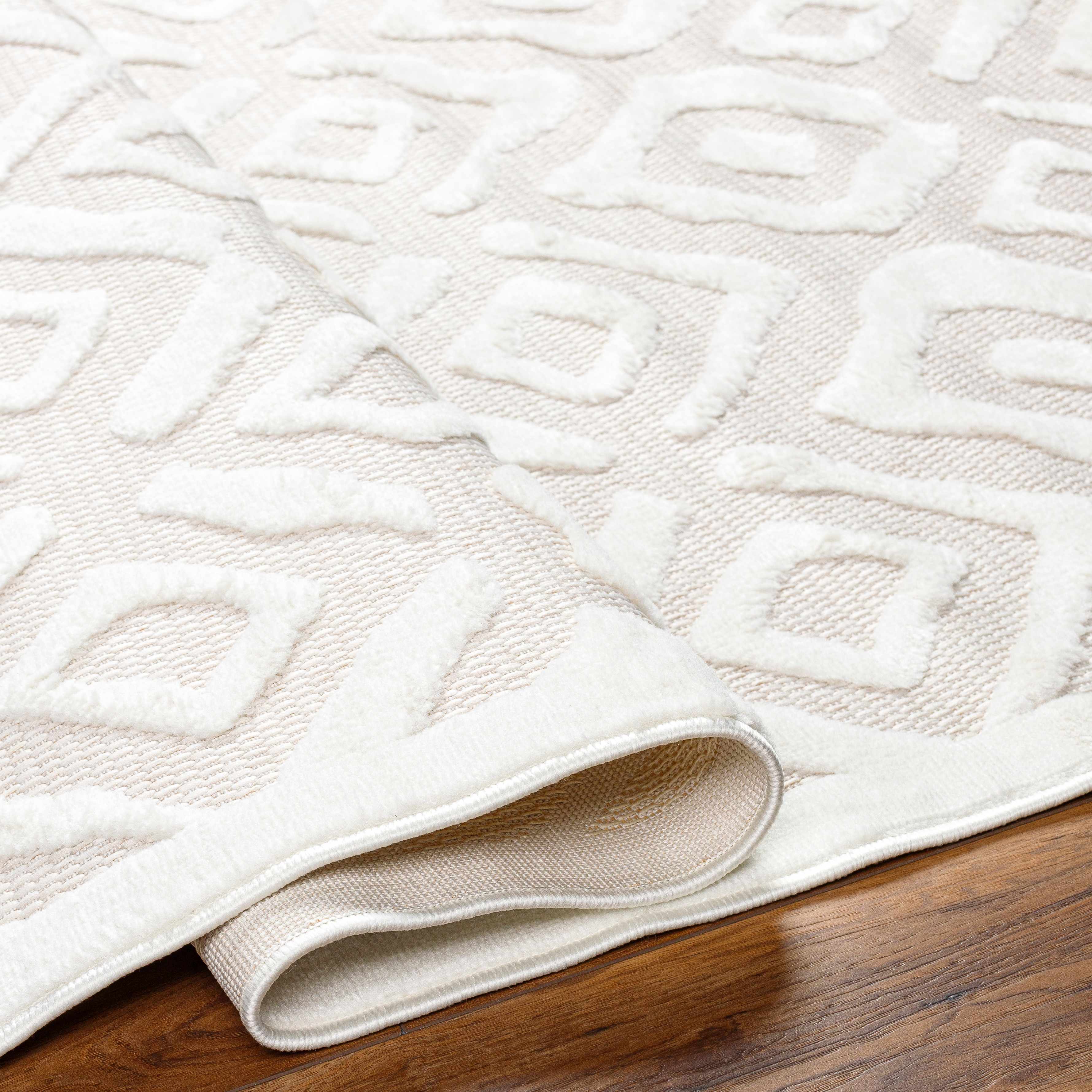 Burl Cream Outdoor Rug - Clearance - Image 8