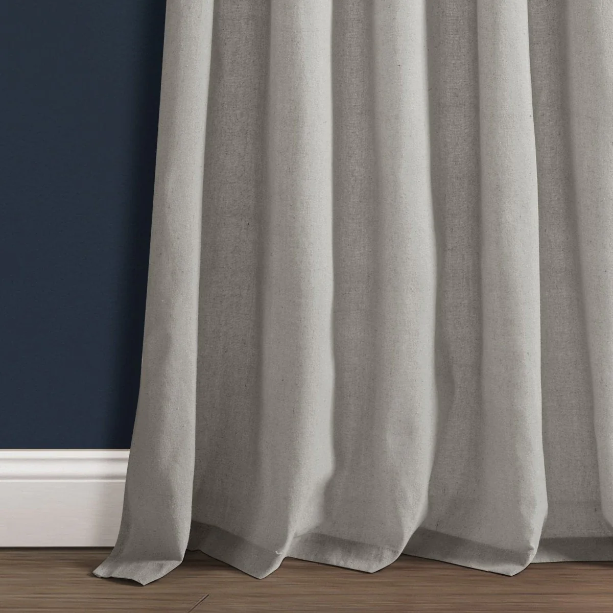 Burlap Knotted Tab Top Window Curtain Panel Set - Image 19