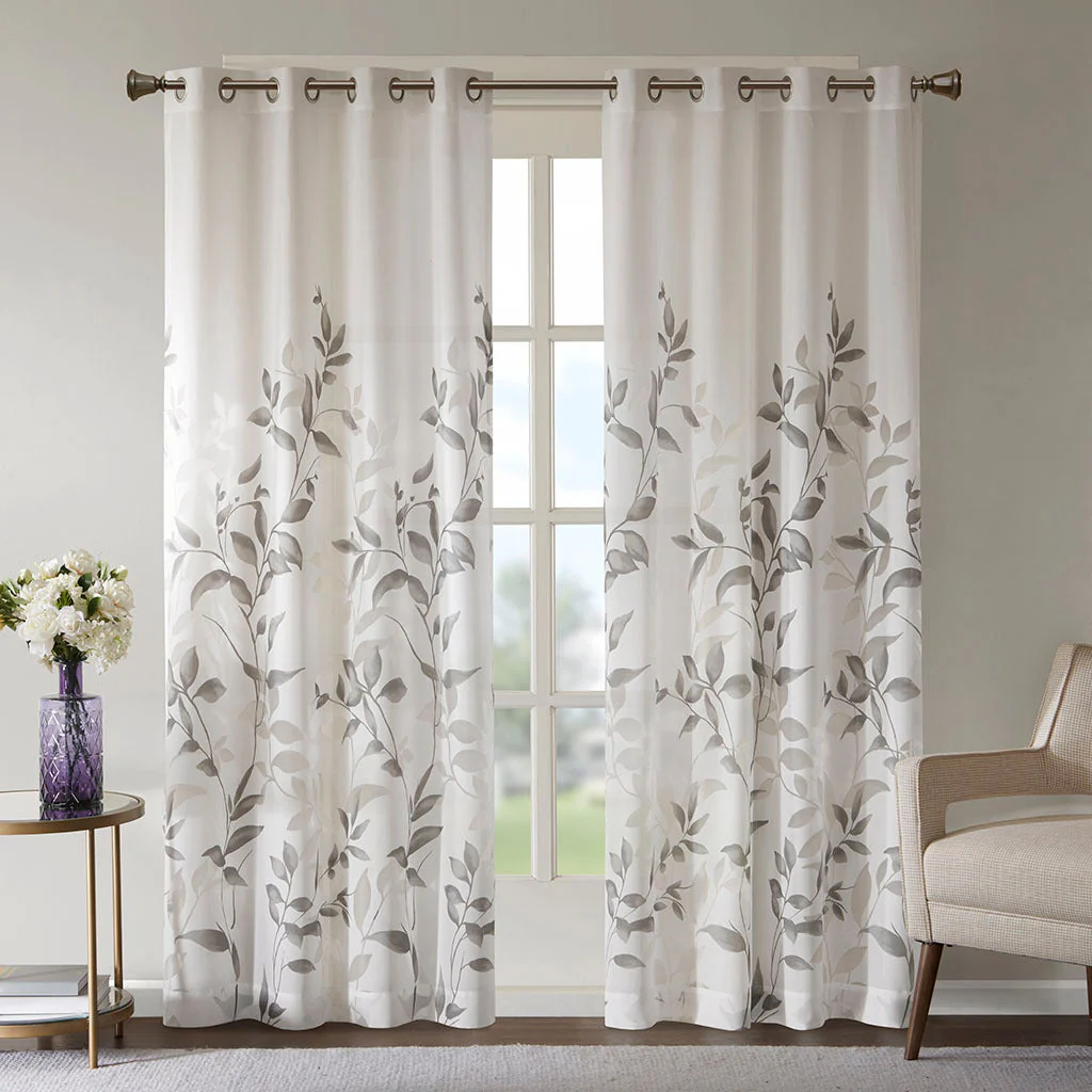 Burnout Printed Curtain Panel - Image 10