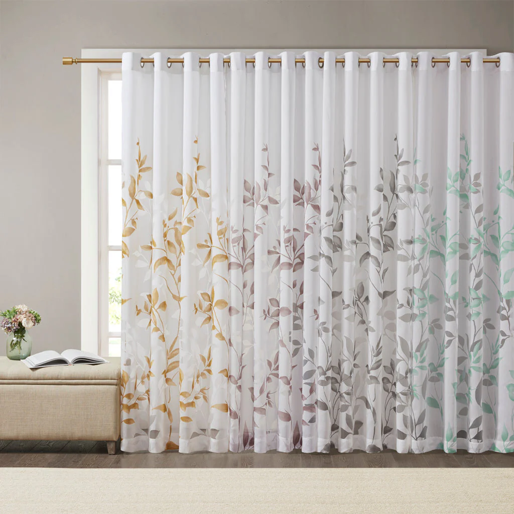 Burnout Printed Curtain Panel - Image 2