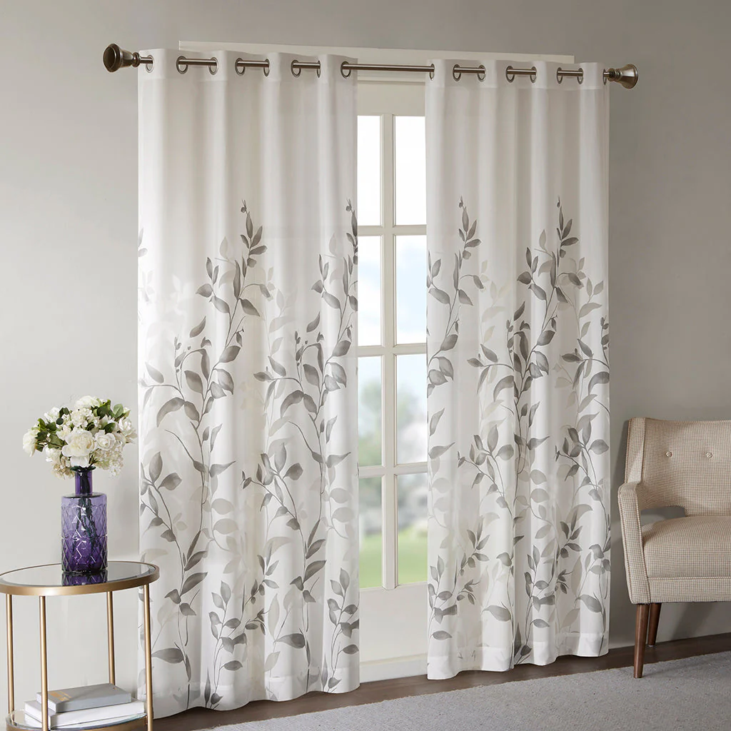 Burnout Printed Curtain Panel - Image 3