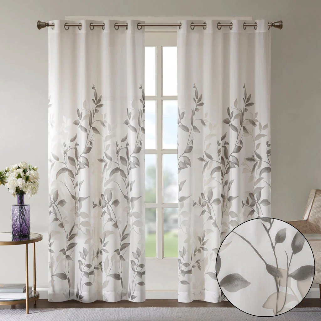 Burnout Printed Curtain Panel - Image 9