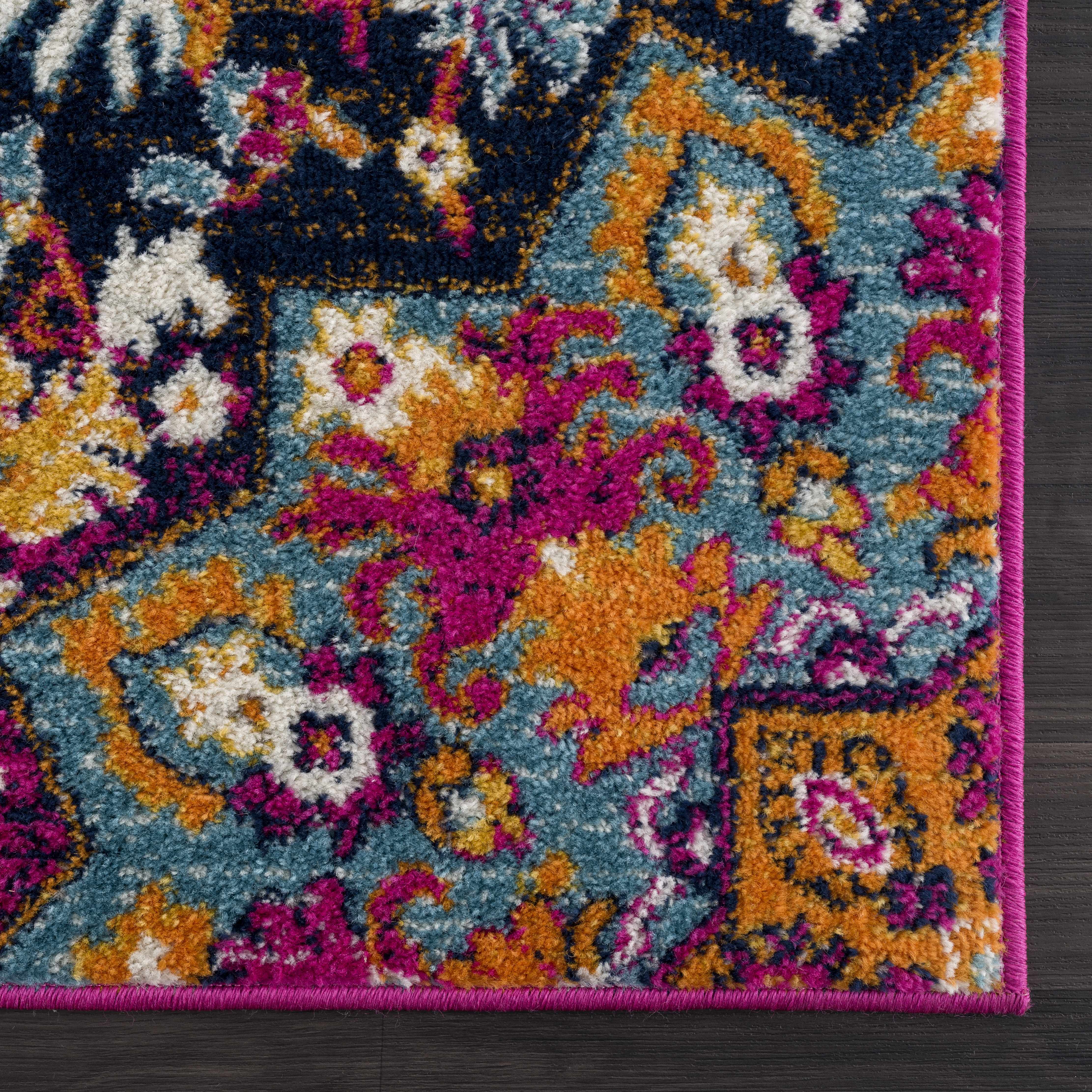 Burnt Orange Ojus Area Rug - Image 6