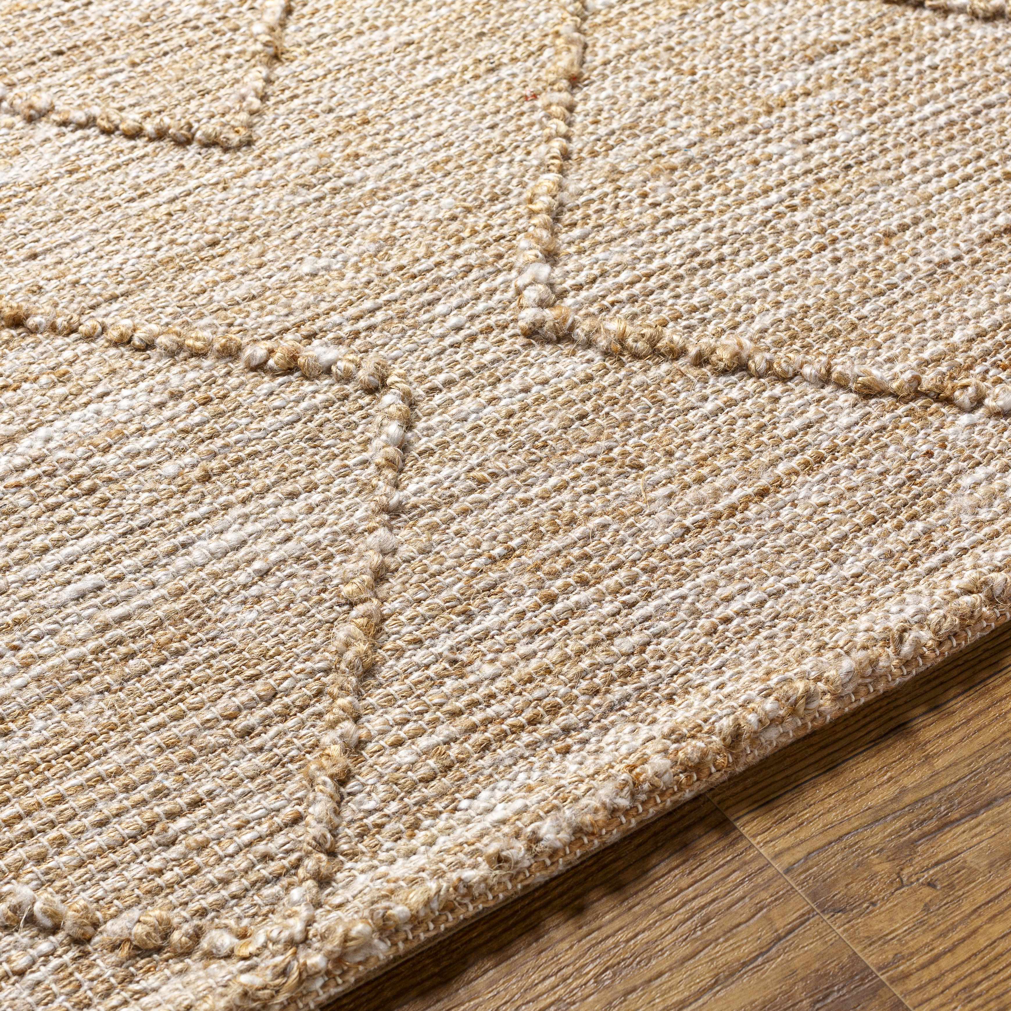 Buse Hand Woven Beige Area Rug - Clearance - Image 4