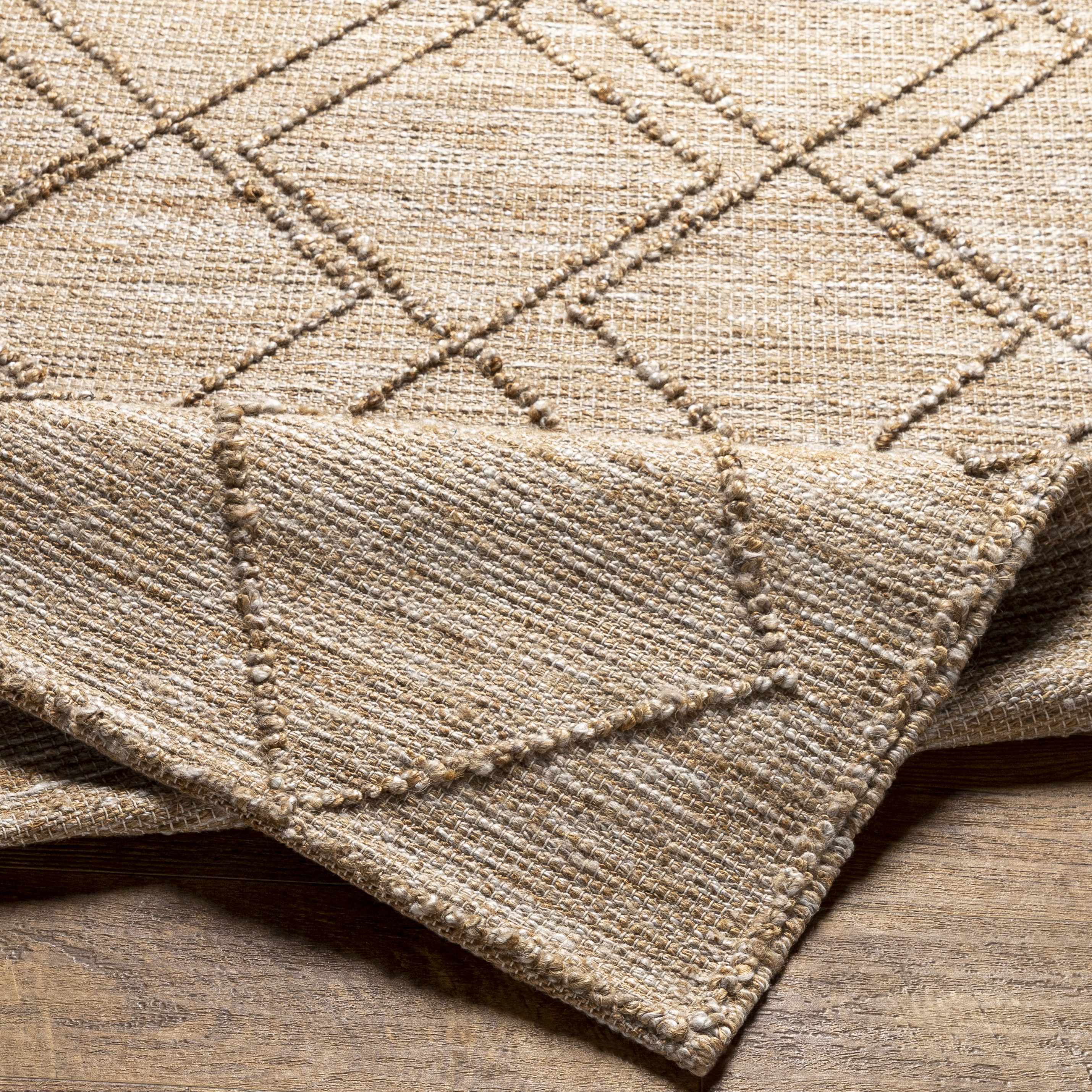 Buse Hand Woven Beige Area Rug - Clearance - Image 7