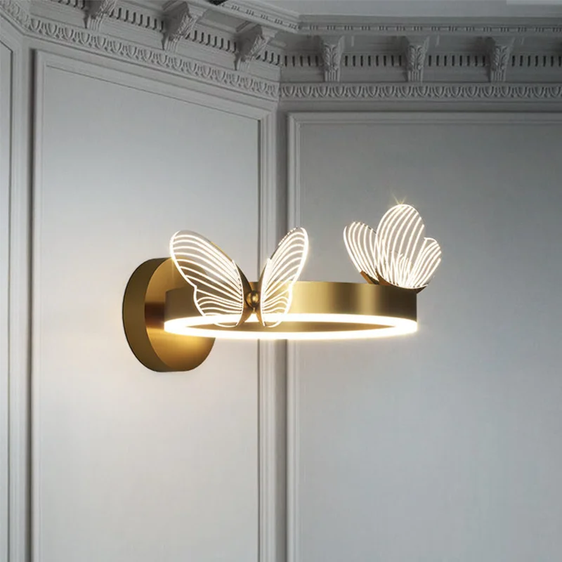 Butterfly LED Wall Lamp Night Light for Bedroom Living Room Home Decor - Image 2