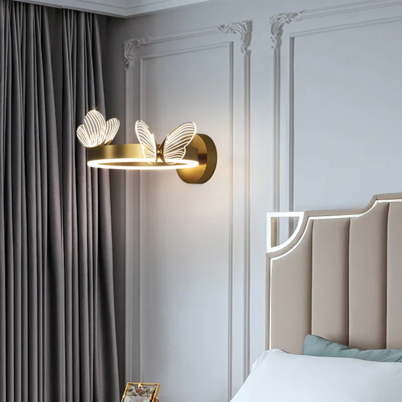 Butterfly LED Wall Lamp Night Light for Bedroom Living Room Home Decor - Image 3
